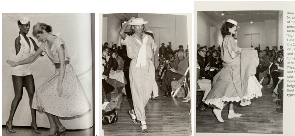  Willi Smith Street Couture, p.102-4   1978 presentation. All hats were credited to Eileen Carson in 1978 presentation notes. Page 102: The hat on right is my mother’s. I don’t know the hat name. (same as on p.35) The other hat - perhaps the “wedding