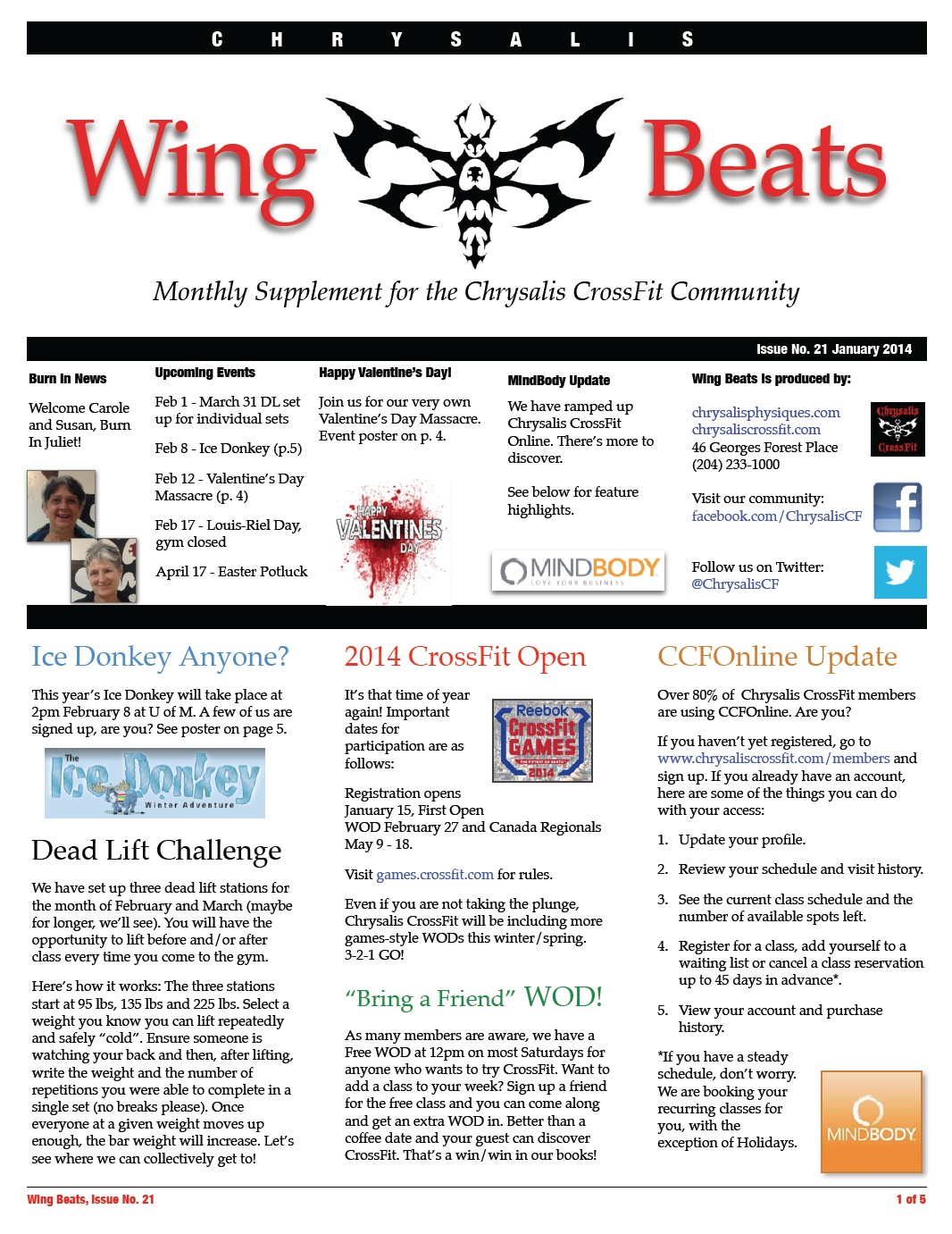 WingBeats Issue #21 - January 2014