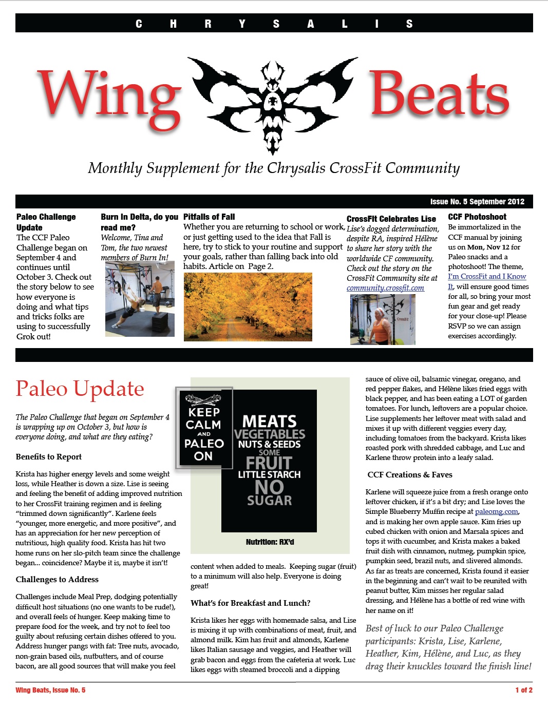 WingBeats Issue #5 - September 2012