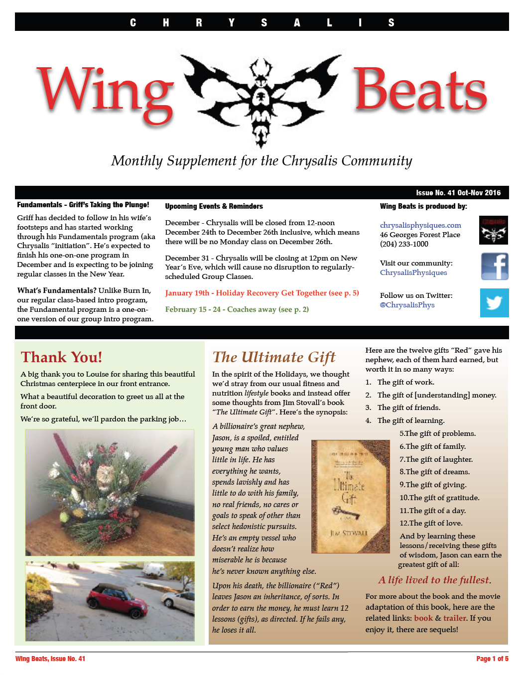 WingBeats Issue #41 - OctNov 2016