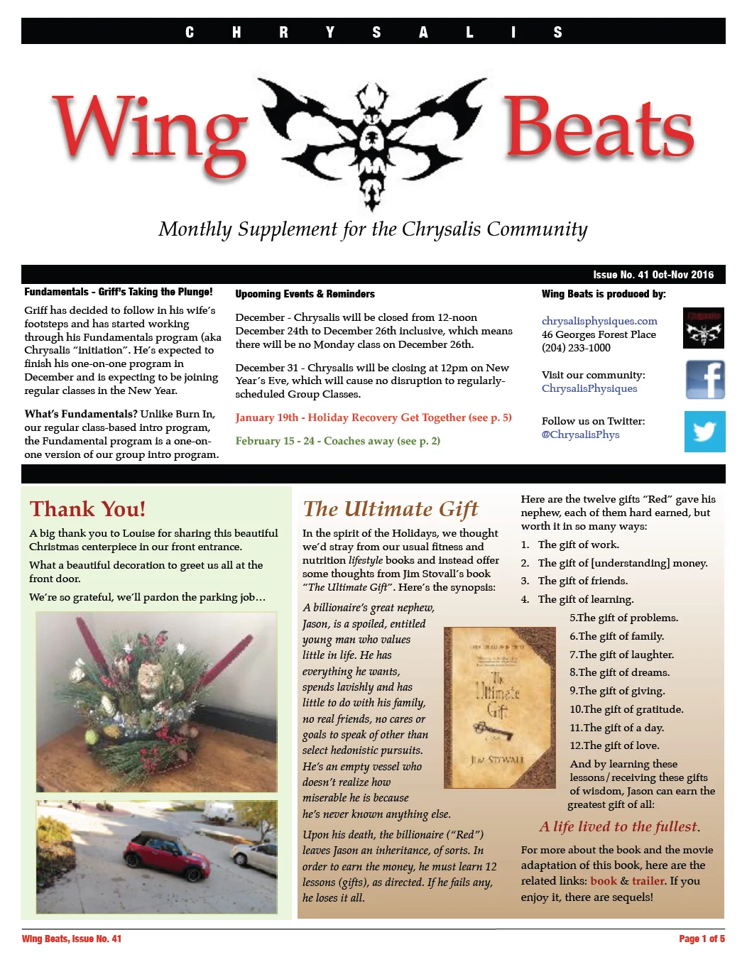 WingBeats Issue #41 - OctNov 2016