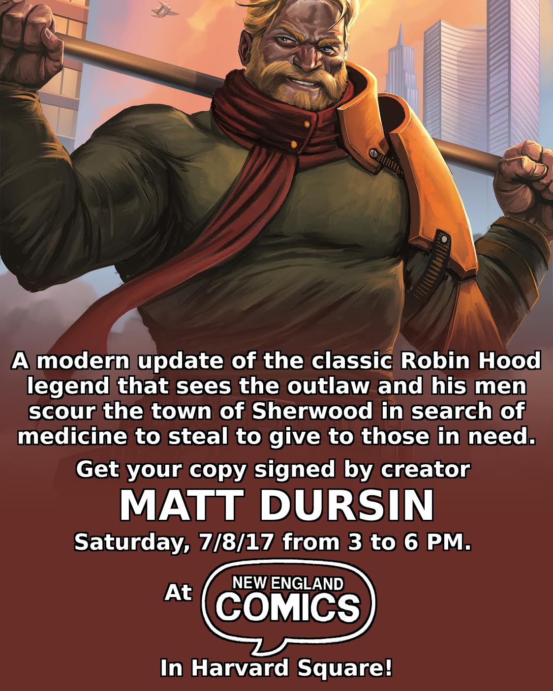 Sat 7/8 Matt Dursin Signing at New England Comics in Harvard Square