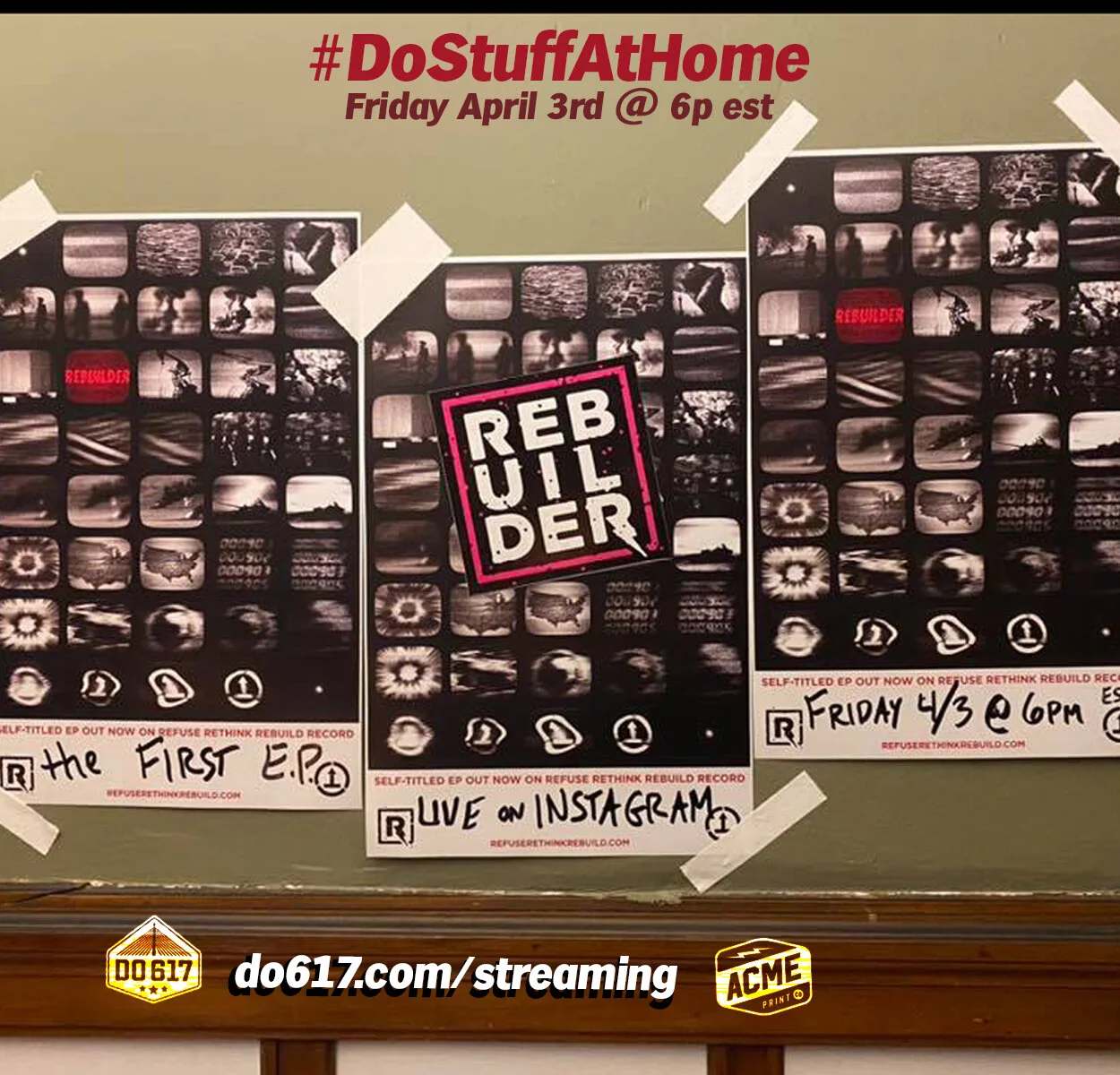 Fri 4/3 6pm - Rebuilder - The First EP #DoStuffAtHome Concert 