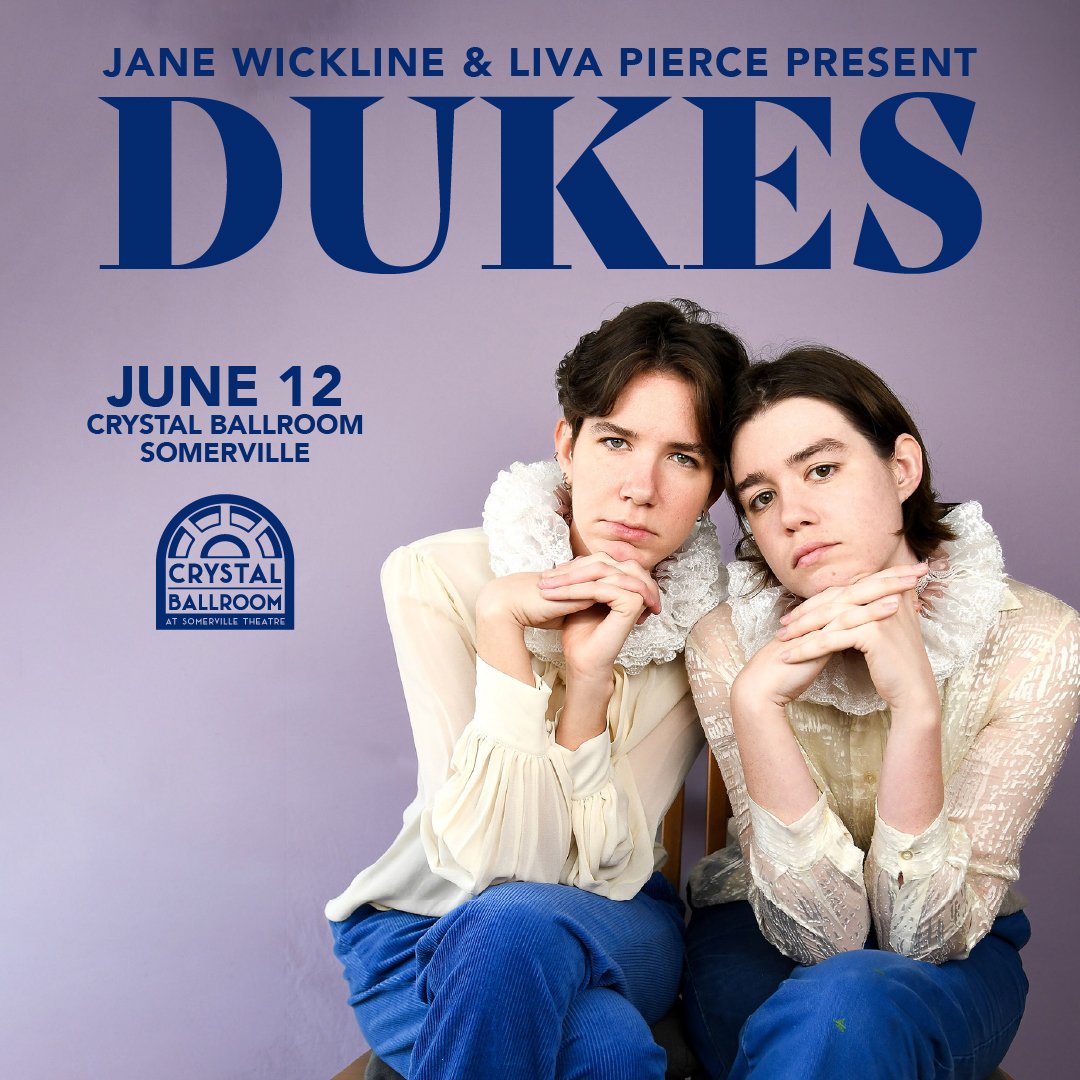 👑 LOW TICKET ALERT! 👑 - Thursday Night in Somerville!

Jane Wickline &amp; Liva Pierce Present: Dukes at Crystal Ballroom!
 DUKES 🤠
🗓️ June 12 

🎟️ Tickets on sale at link in bio! 
🔗 : thewilbur.com/crystal-ballroom/artist/dukes

@janewickline 