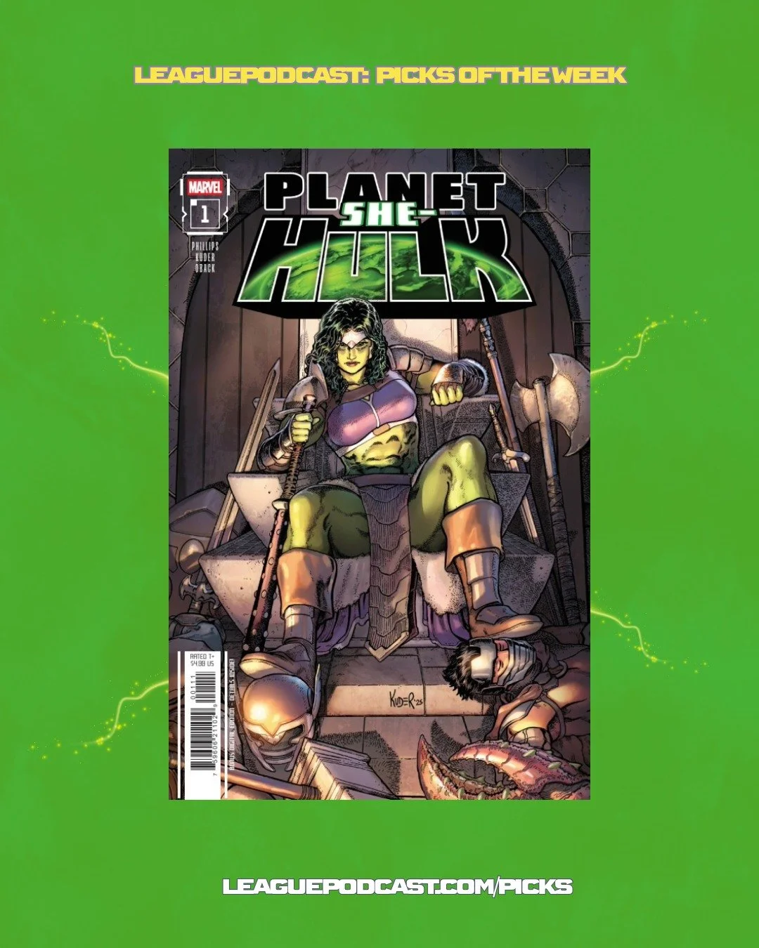 League Podcast Comic Book Picks of the Week for Wednesday, November 5, 2025:

🦇 Batman #3 (DC Comics)
Vandal Savage strikes, Bruce seeks redemption, and the Riddler plays his hand in Gotham. Fraction &amp; Jim&eacute;nez are on fire.

💥 G.I. Joe #1