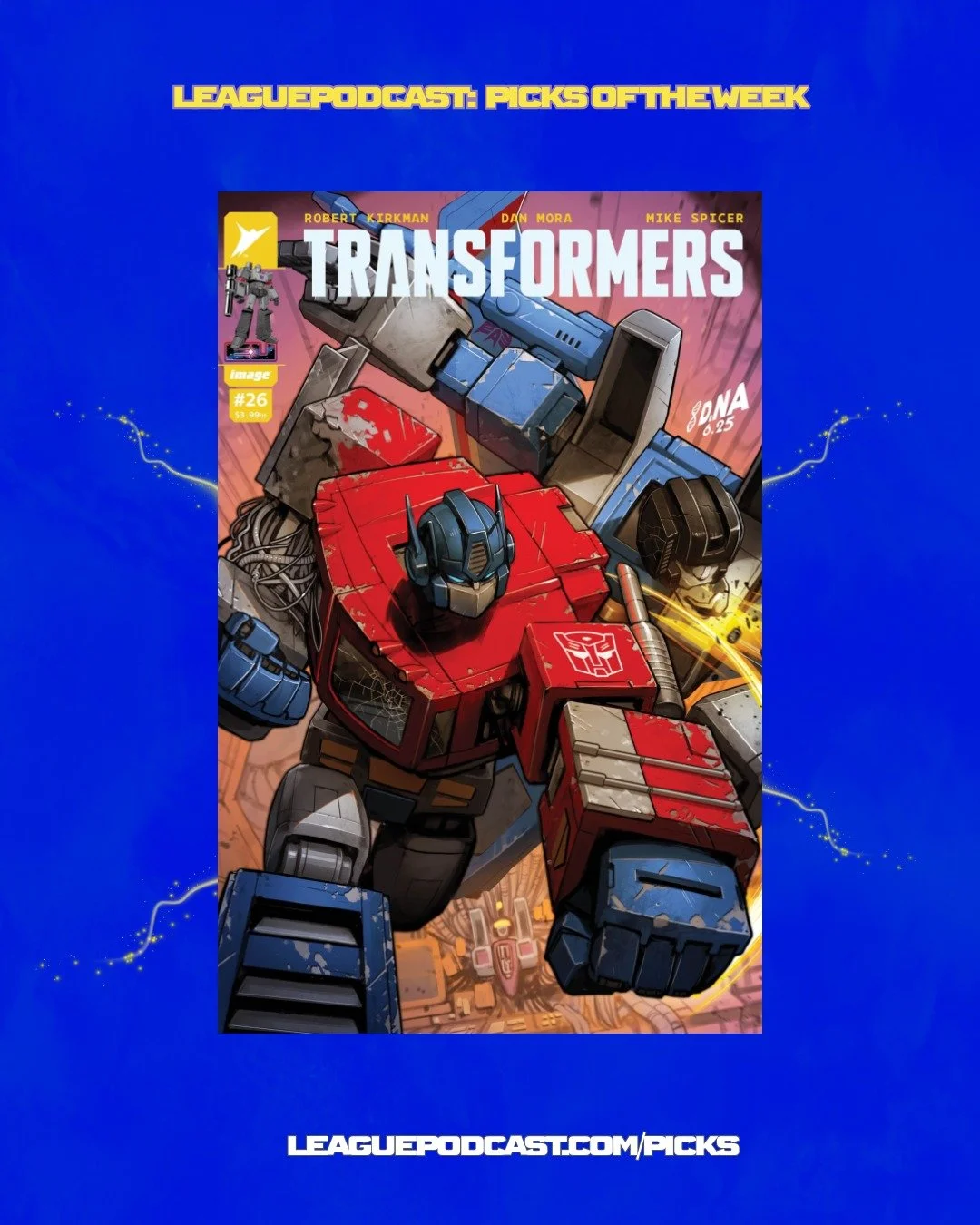 League Podcast Comic Book Picks of the Week for Wednesday, November 12, 2025:

🐢 Teenage Mutant Ninja Turtles x Godzilla #1 (IDW Publishing)
The Turtles head to Japan to stop Shredder from weaponizing kaiju mutagen. Godzilla vs. TMNT? Yes, please.

