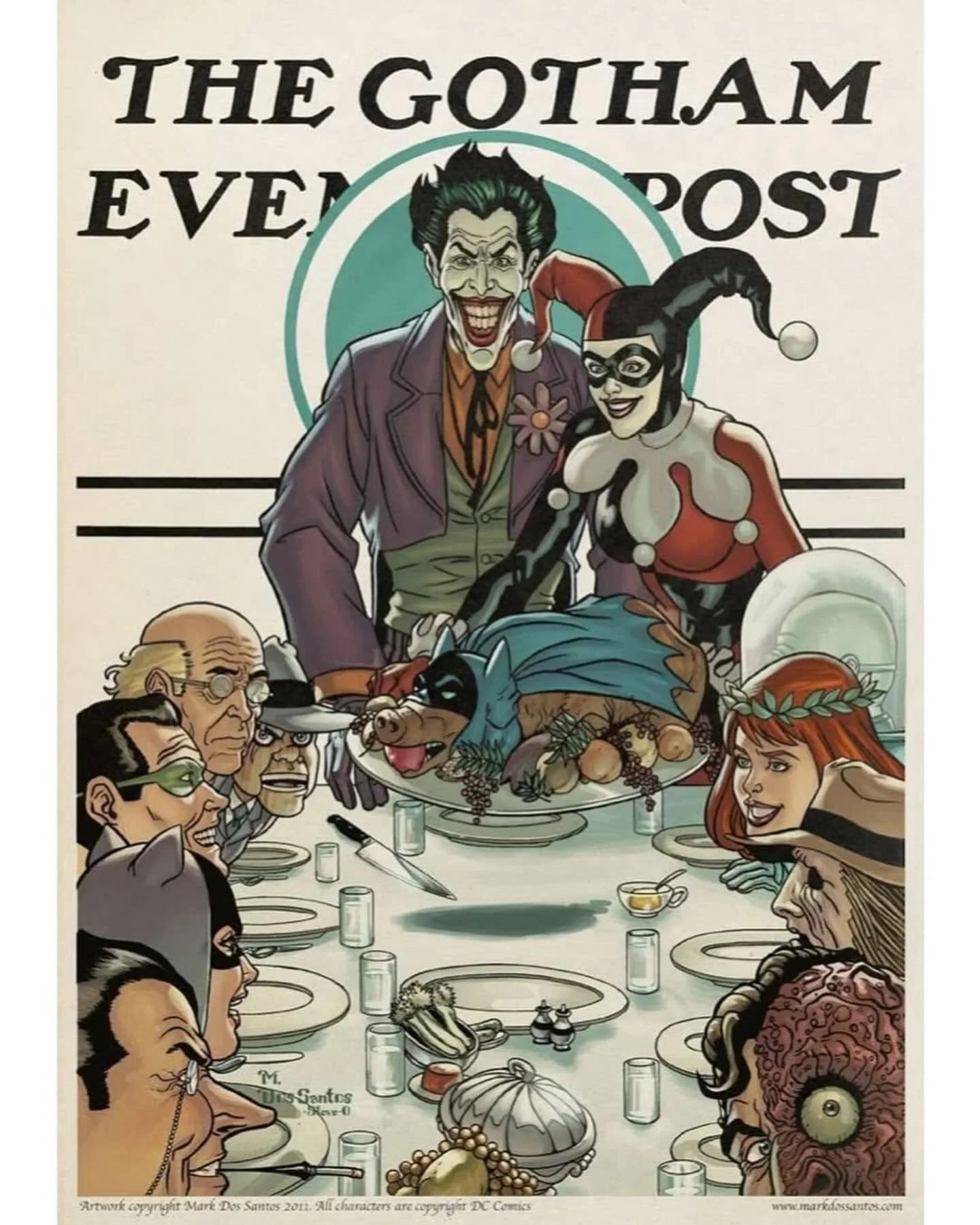 Thanks&hellip;to you! 
Gotham Evening Post by @markdossantosart! 🦃