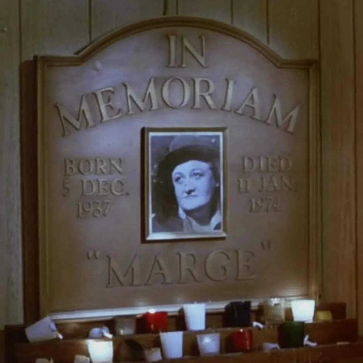 Gone 52 years. Never forgotten. #riplargemarge