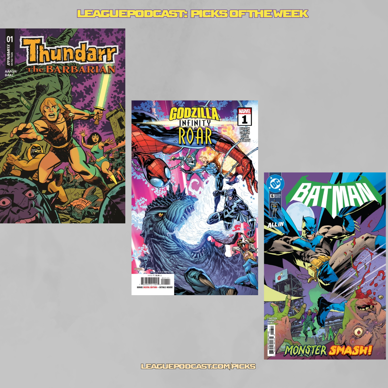 League Podcast Comic Book Picks of the Week for Wednesday, January 28, 2026 (Copy)