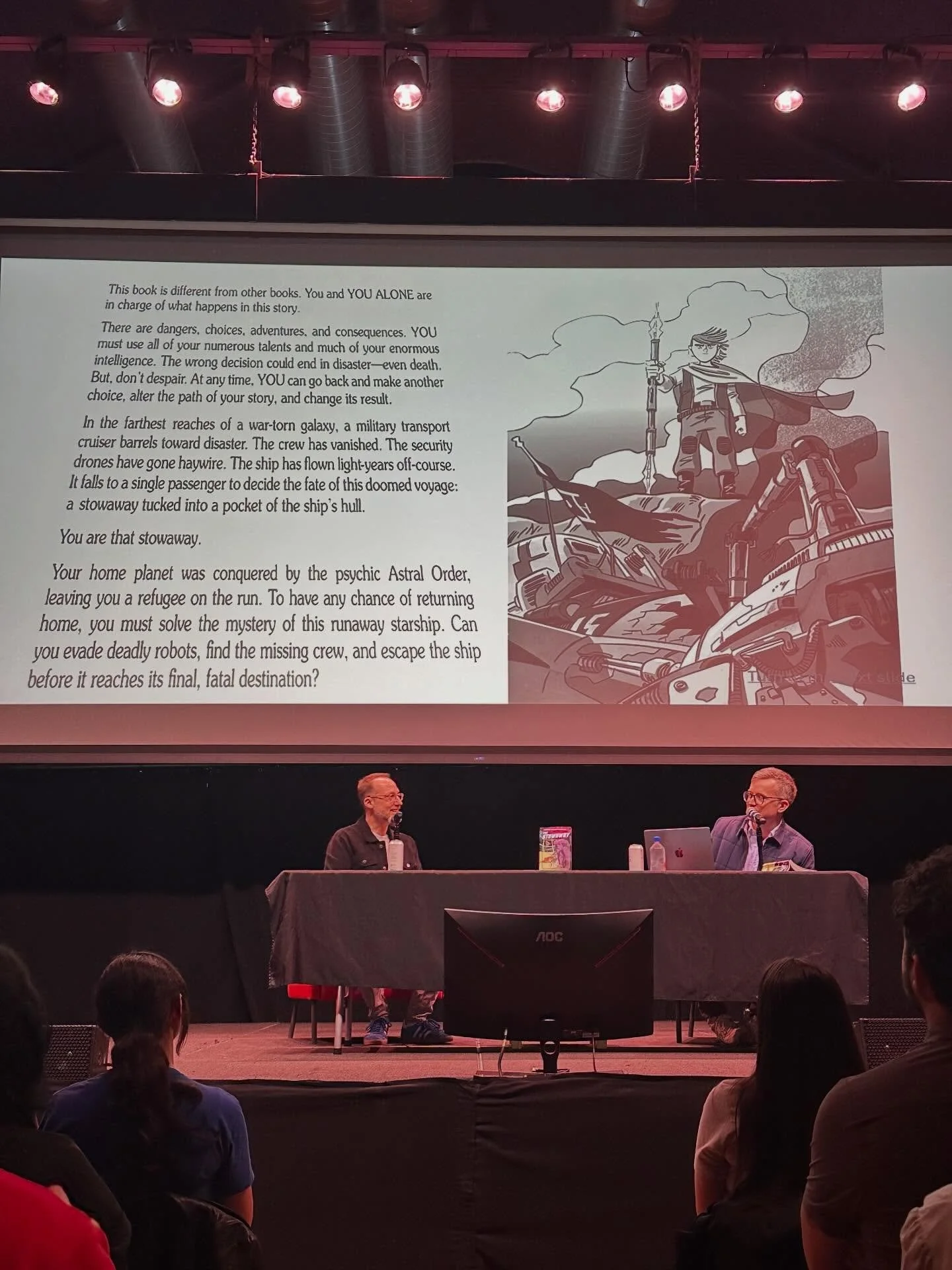 Tonight at @artsatthearmory! 📕 @griffinmcelroy THE STOWAWAY @brooklinebooksmith event for @bbpshows! Special guest @amahnke! @chooseyourownadventure THE STOWAWAY is on sale now! @penguinrandomhouse! 📕 &harr;️