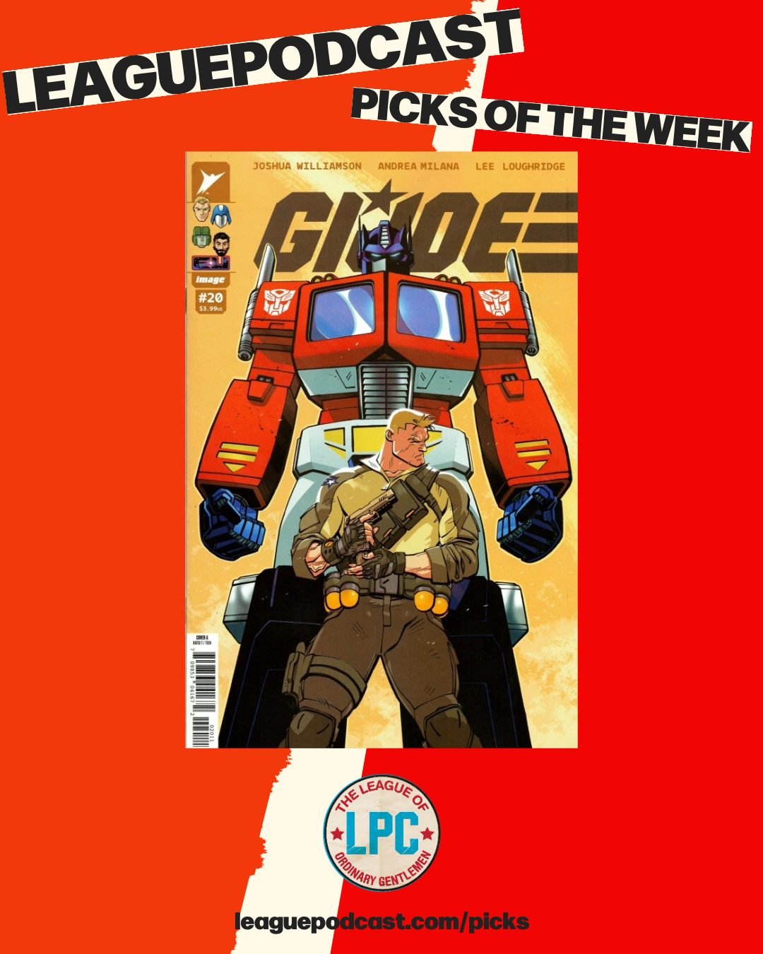 League Podcast Comic Book Picks of the Week for Wednesday, March 18, 2026:

🎸 Lobo #1
This is Fraggin' War! Skottie Young with Artist Jorge Corona take on your favorite bastich in a new Lobo #1! It's the Lobo with the Logo!

🗡️ Deathstroke: The Ter
