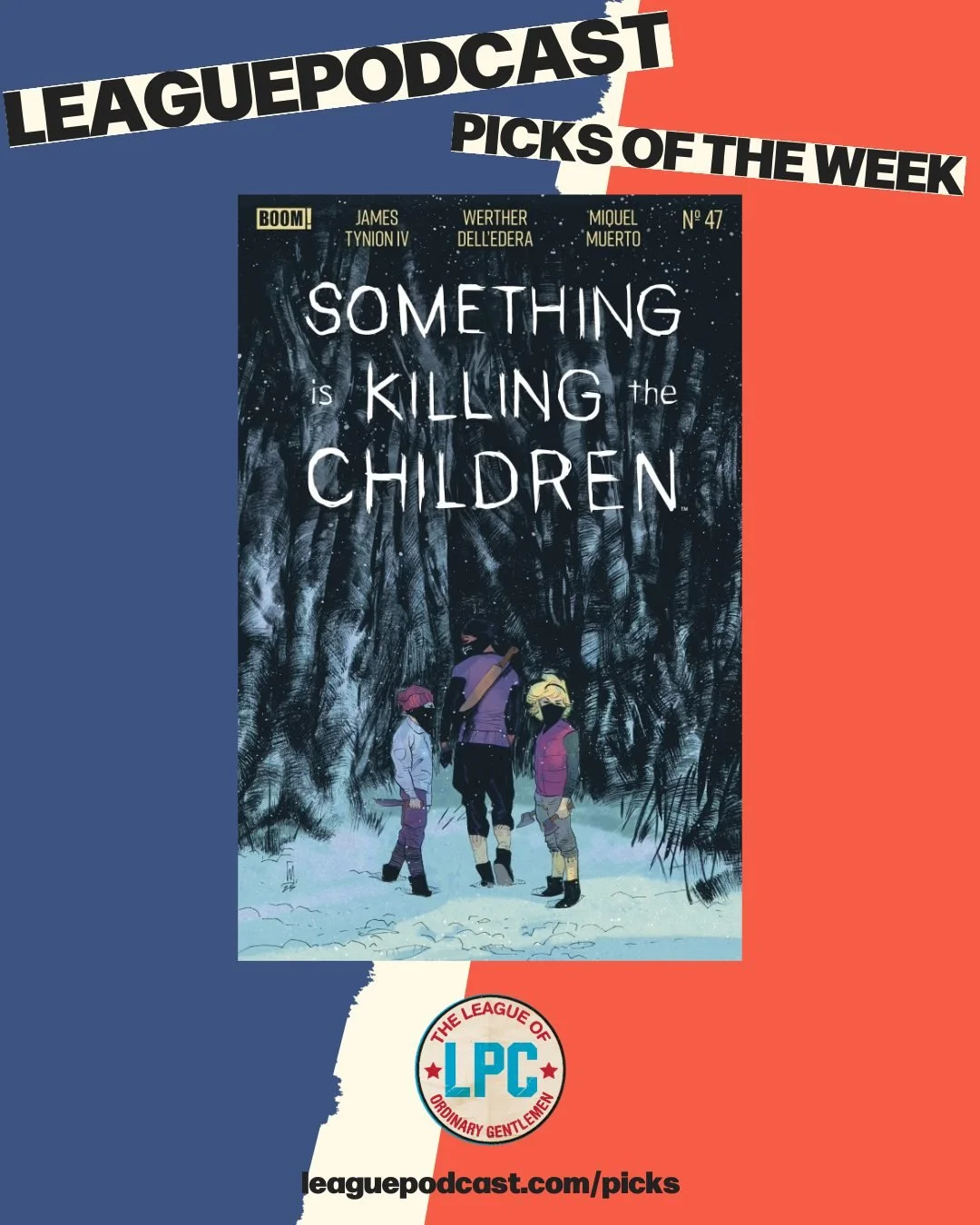 League Podcast Comic Book Picks of the Week for Wednesday, May 13, 2026:

🦇 BARBARA GORDON: BREAKOUT #1 &ndash; Tonight there's gonna be a jailbreak! Babs is in jail for helping the Bat-Family. Place your bets on how long she stays there!

🔪 SOMETH