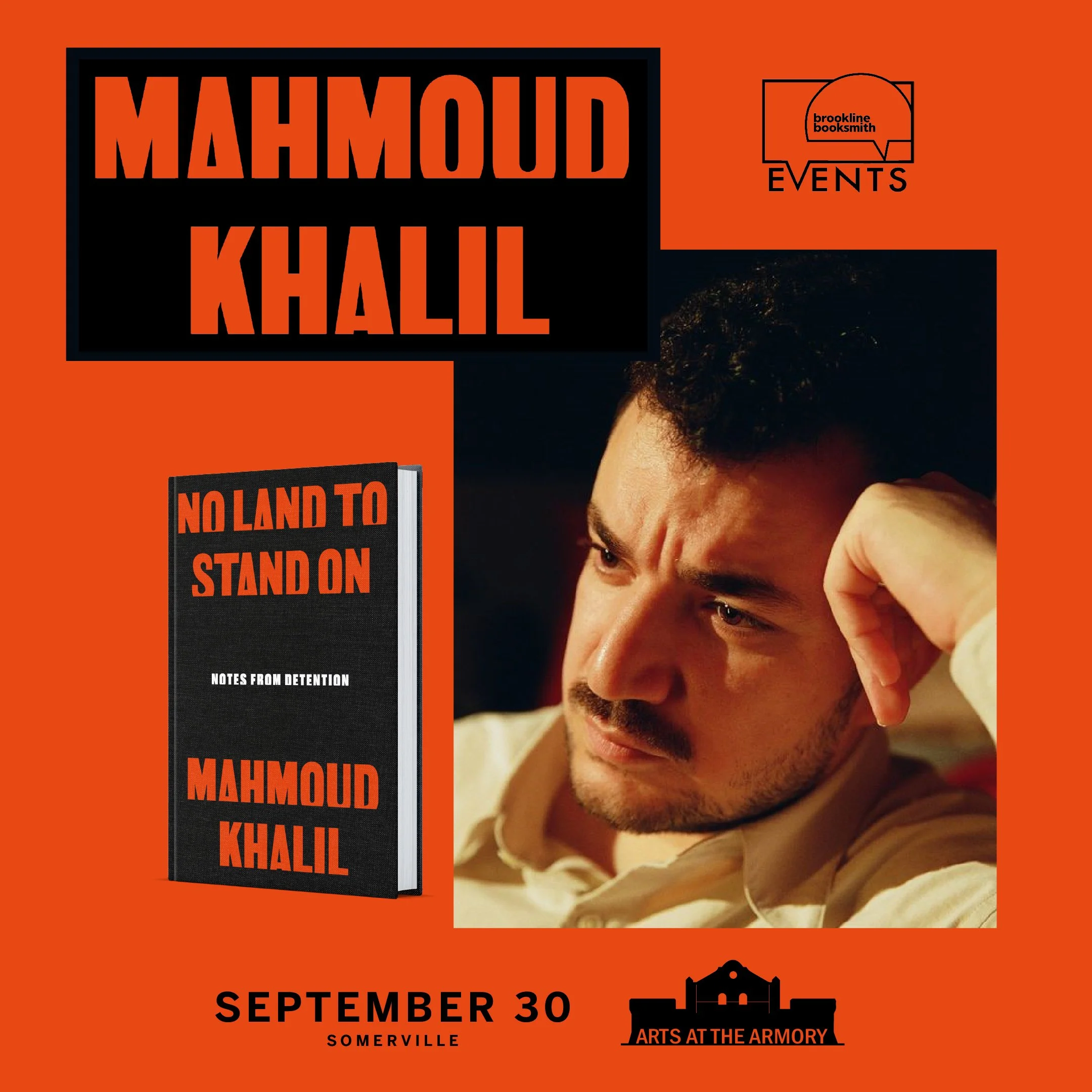Wed 9/30 - Mahmoud Khalil: No Land to Stand On at Arts at The Armory