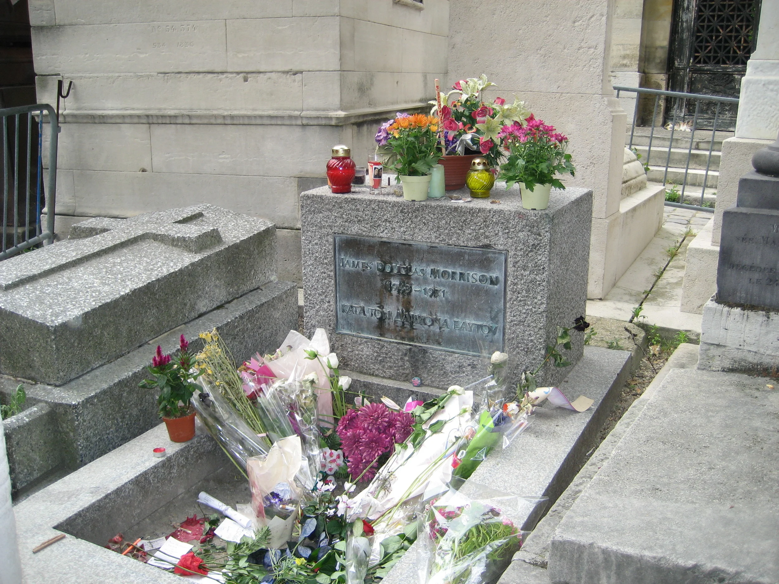 Jim Morrison's grave at Pere Lachaise