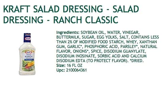 Ranch dressing