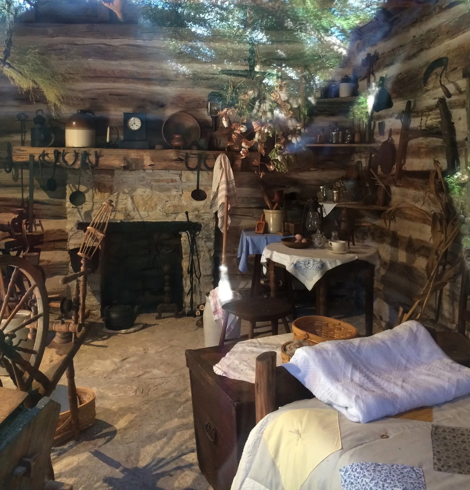Inside the cabin
