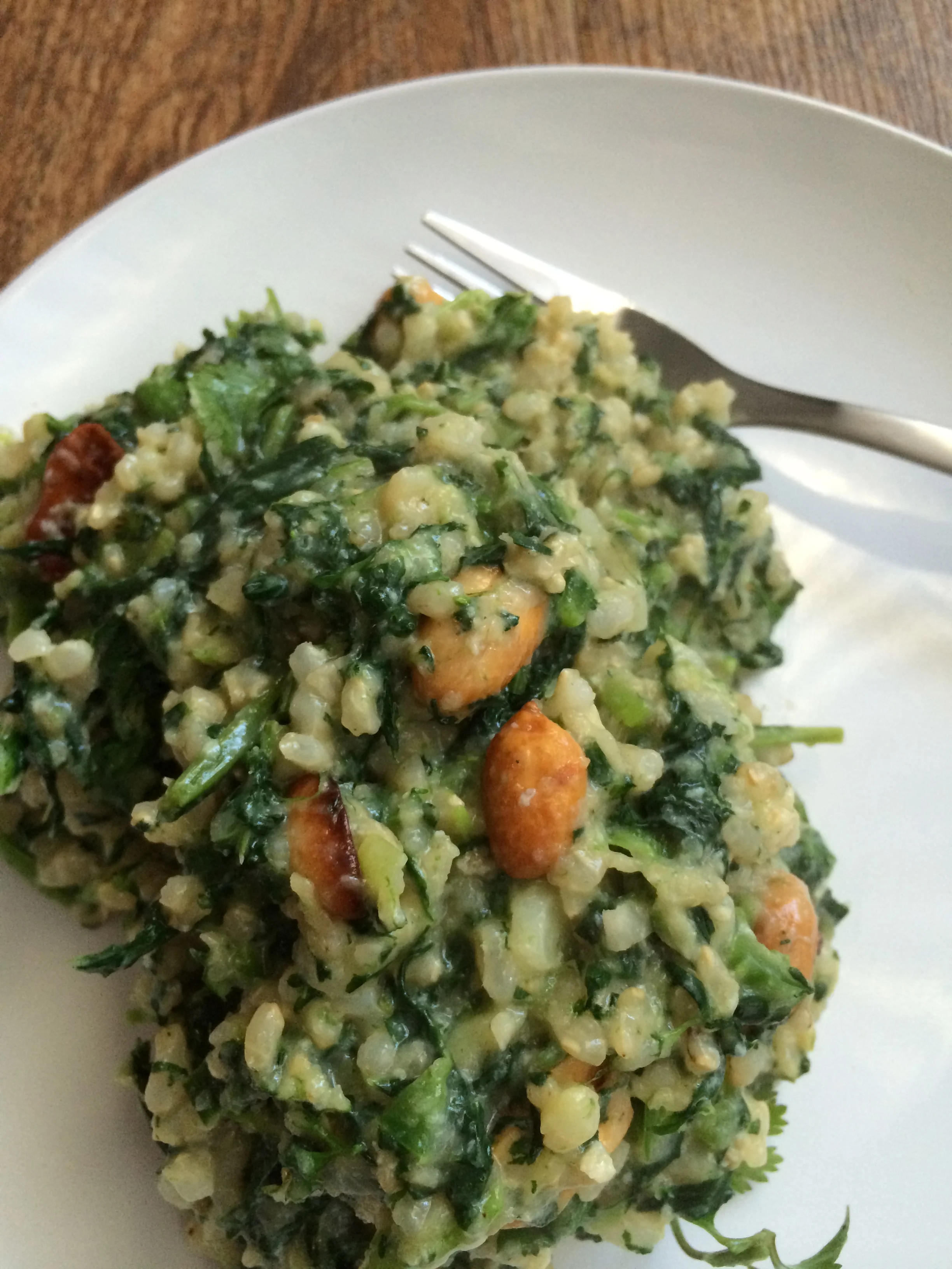 Brown Rice Stir Fry with Broccoli Rabe