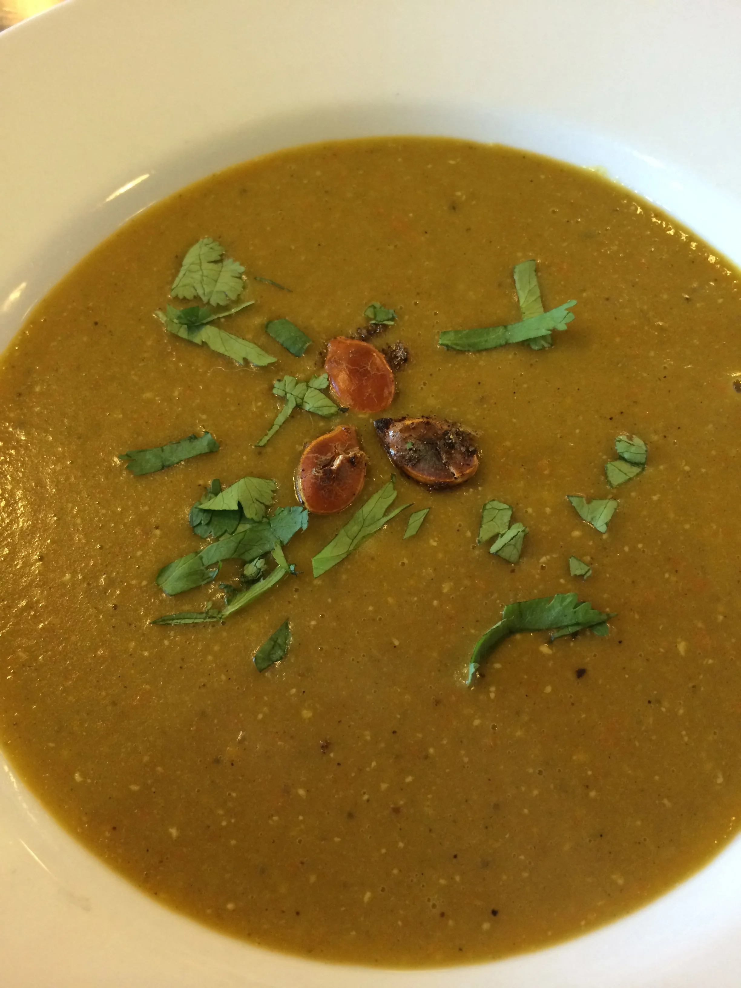 Creamy lentil soup