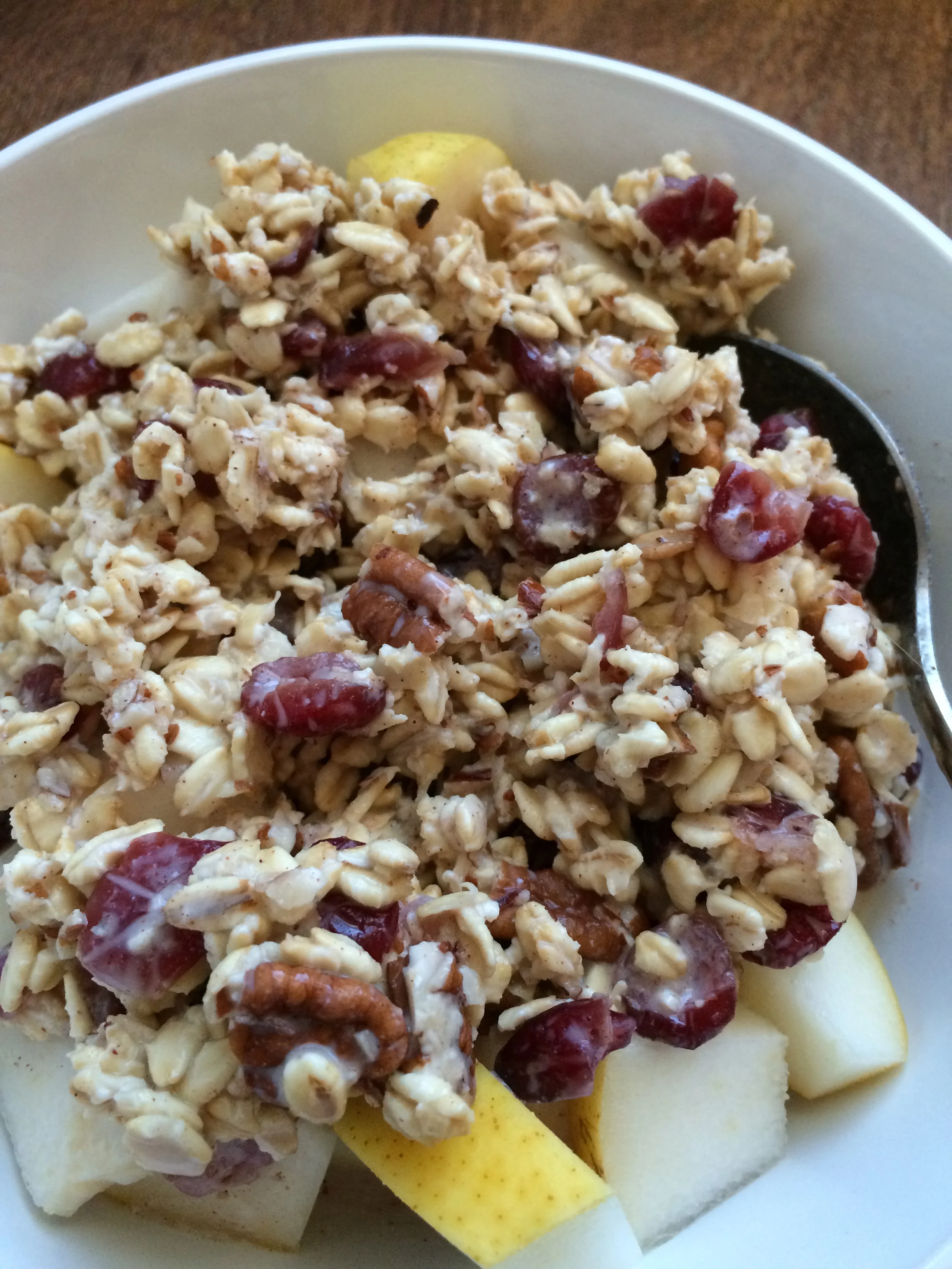 Overnight Oats with Cranberries and Pecans
