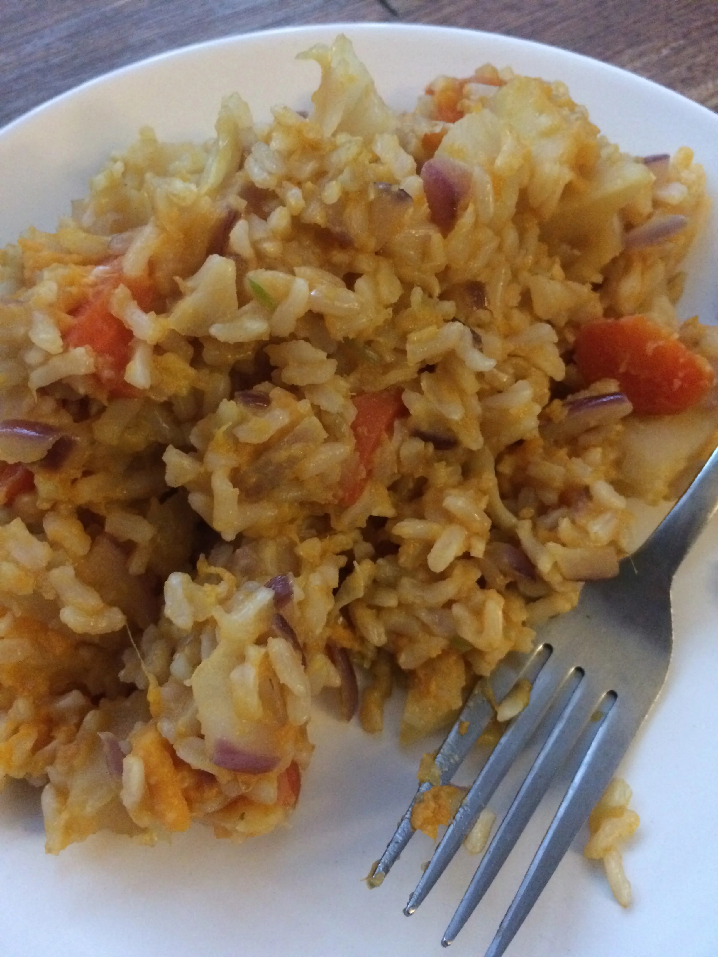 Brown Rice and Veggie Breakfast