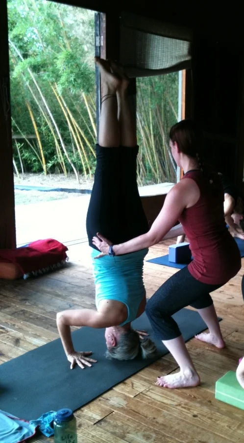 Tripod headstand at yoga teacher training! 