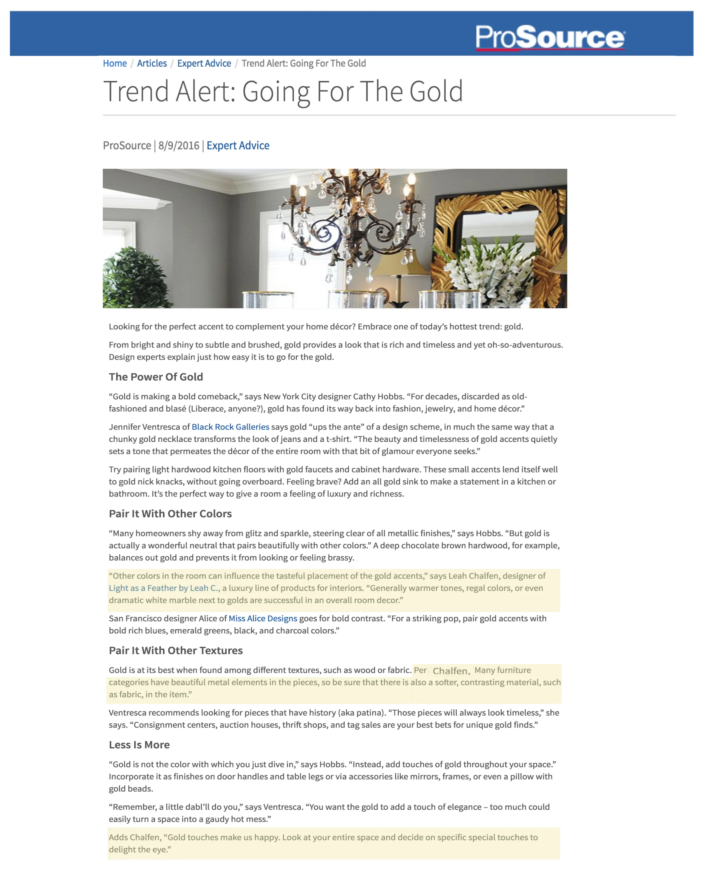 ProSource Wholesale shares Leah's expert advice!