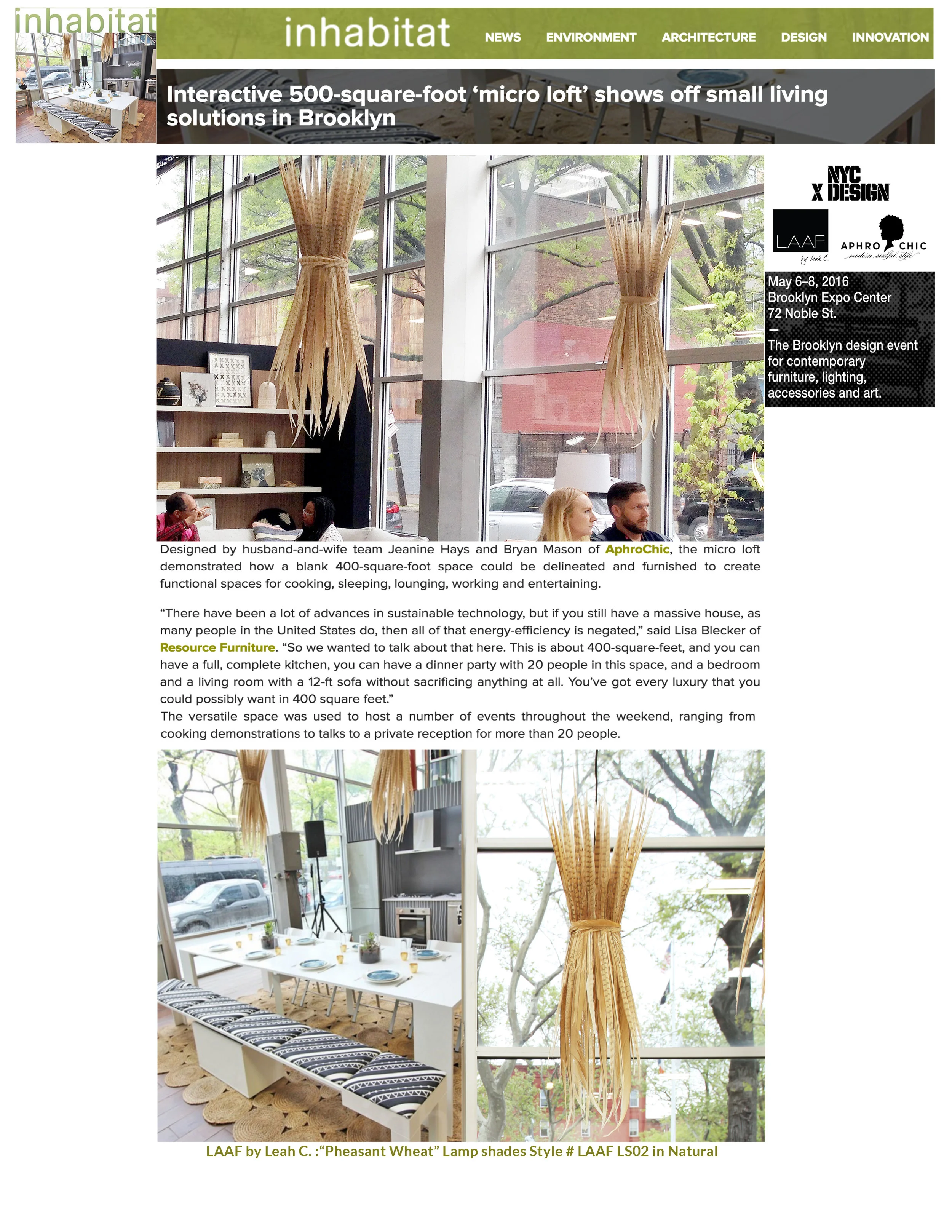 NYCDESIGN X Aphrochic X LAAF by Leah C.