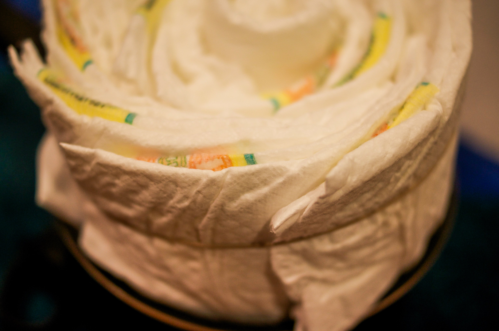 A completed base of the cake.