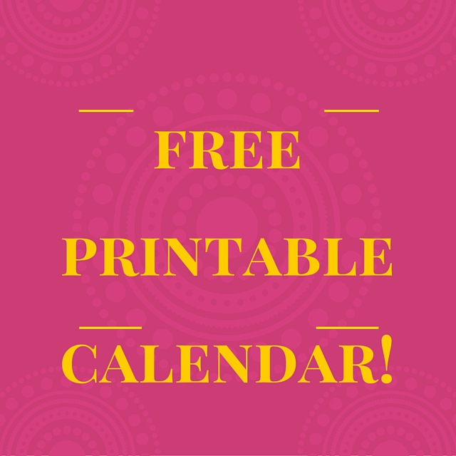 Lots of Free Printable Calendars for 2016, with inspirational quotes!