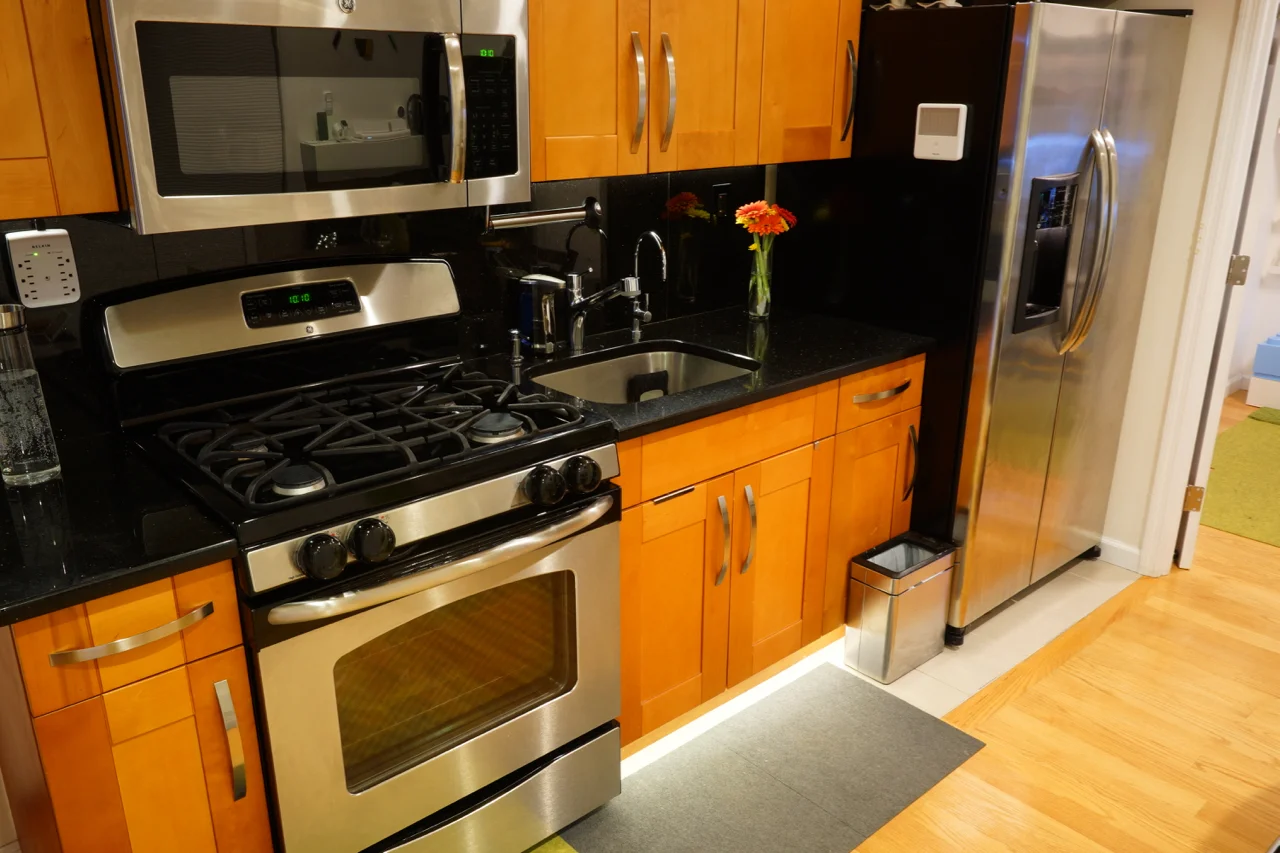 Aside from props, we cleared our countertops of clutter