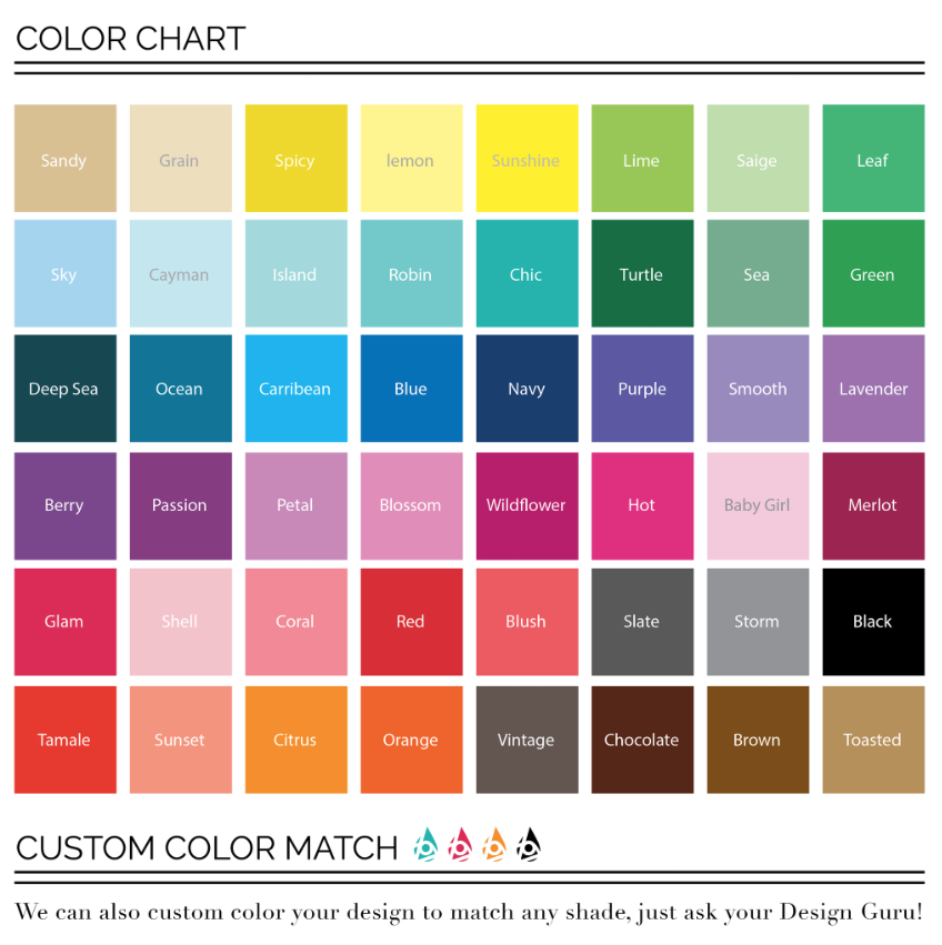 So many shades to choose from!