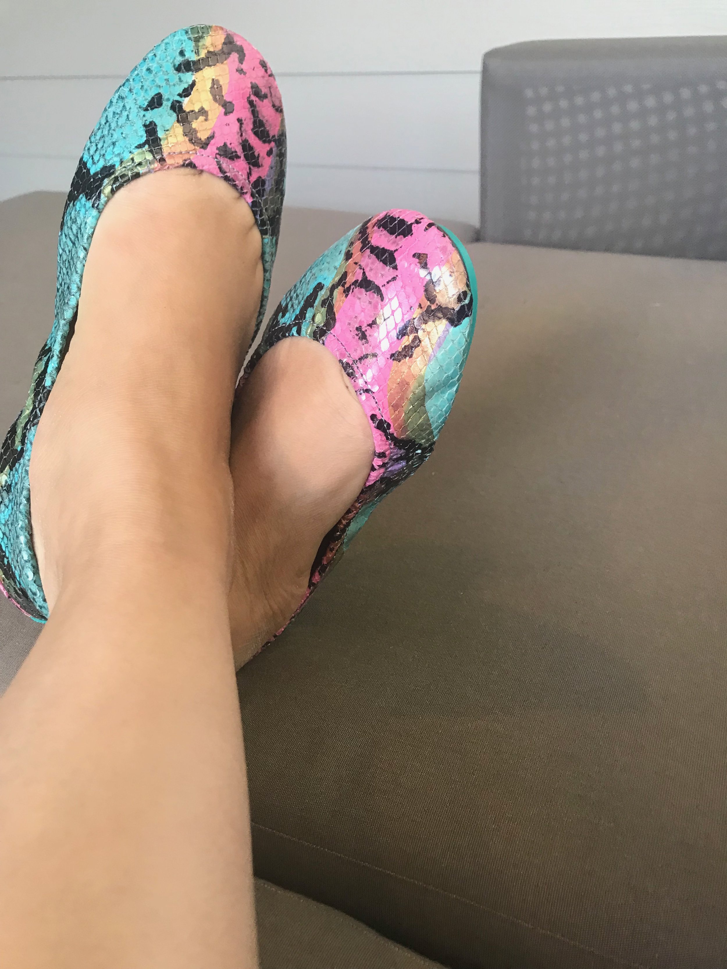 Why I returned my Tieks Ballet Flats in Electric Snake — Phil and Mama