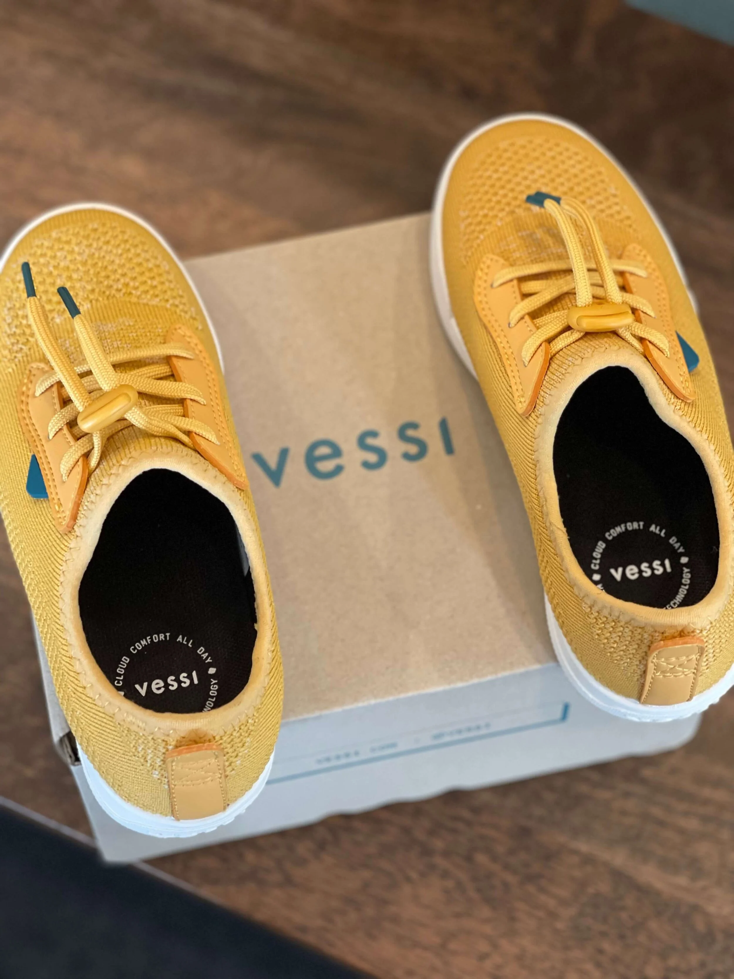 Honest review of Vessi Kids Weekend Sneakers in vibrant Citrus Yellow, perfect for all adventures, big and small, wet and dry!