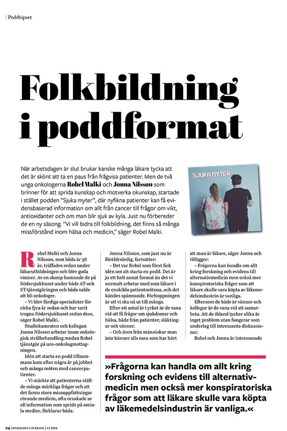 Onkologi i Sverige nr 3 - 2024