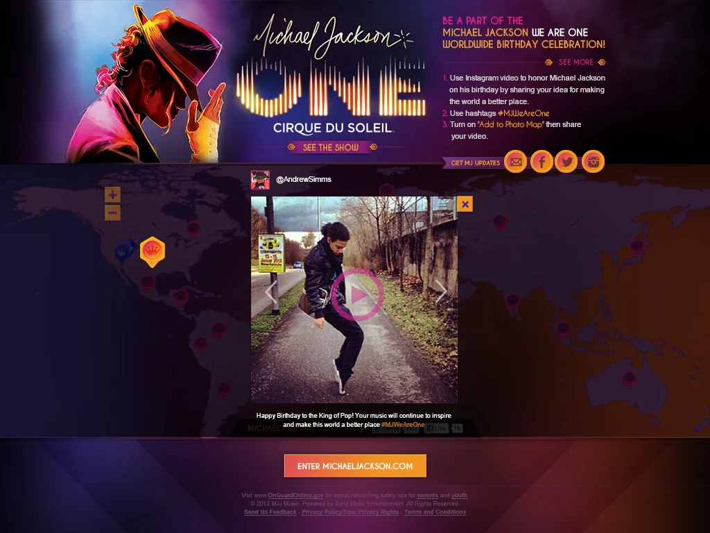 Fan hashtag submission view.