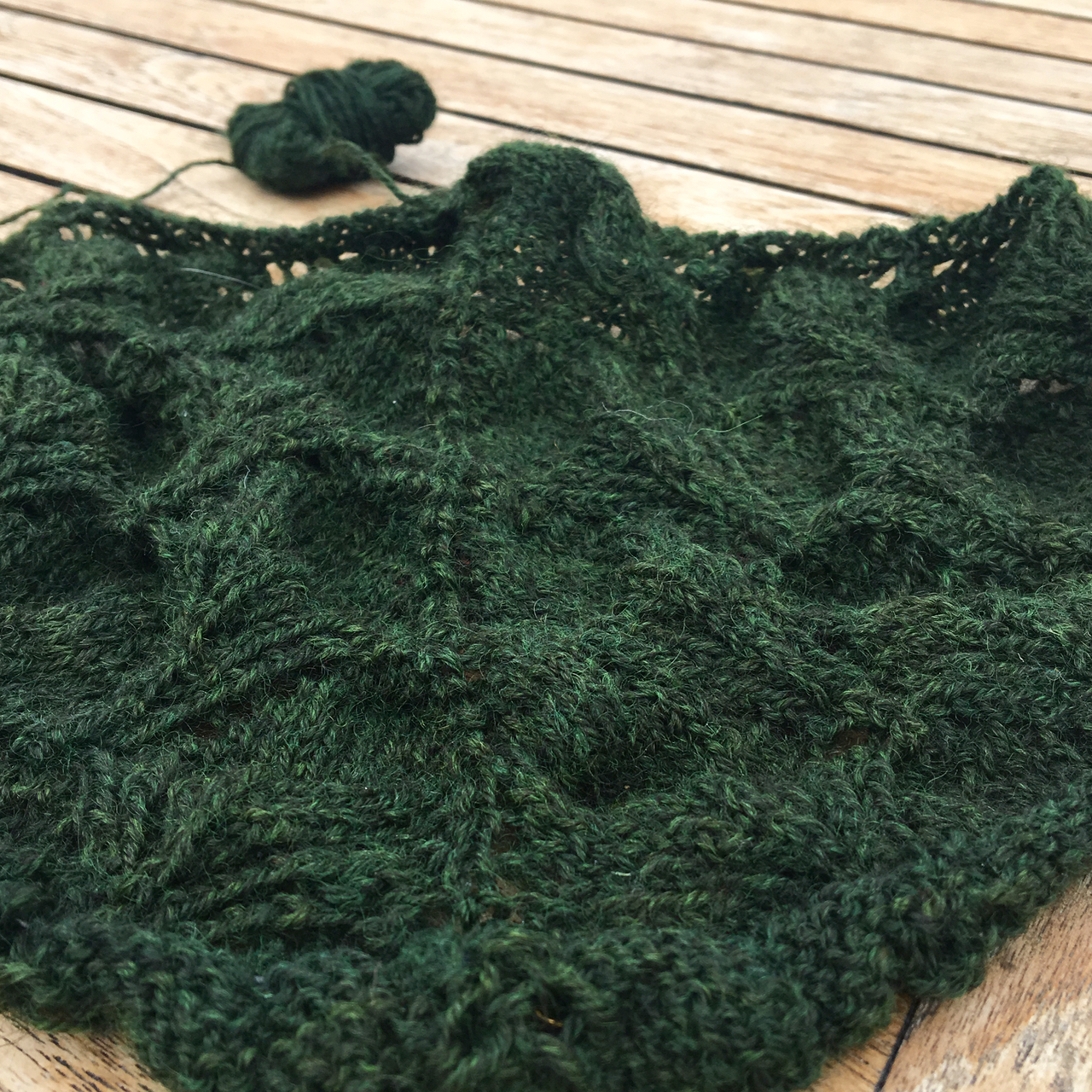 That little nubbin of yarn was the end of what I had on board