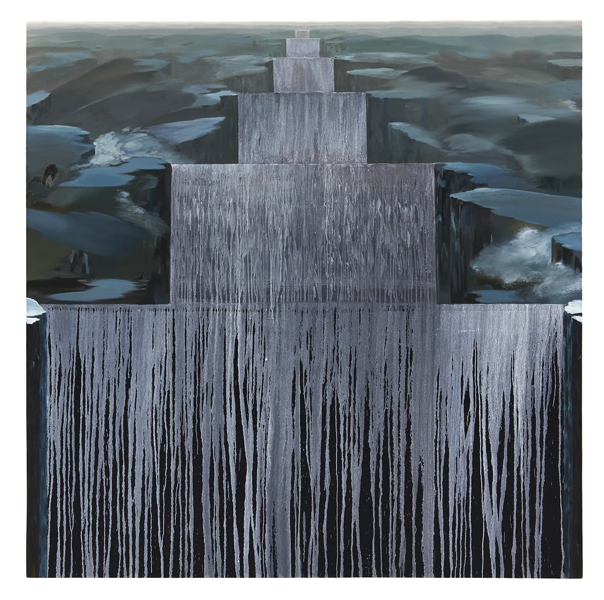 The Expanse , oil, flashe and acrylic on canvas, 84" x 84"