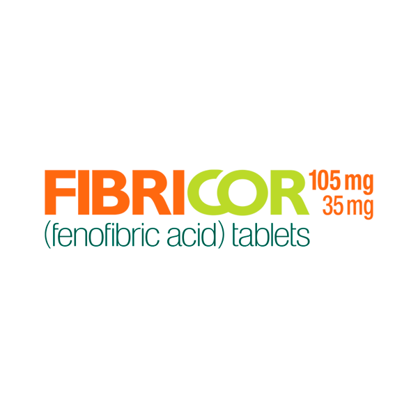 Logotype for a drug that lowers high cholesterol and triglyceride levels in blood