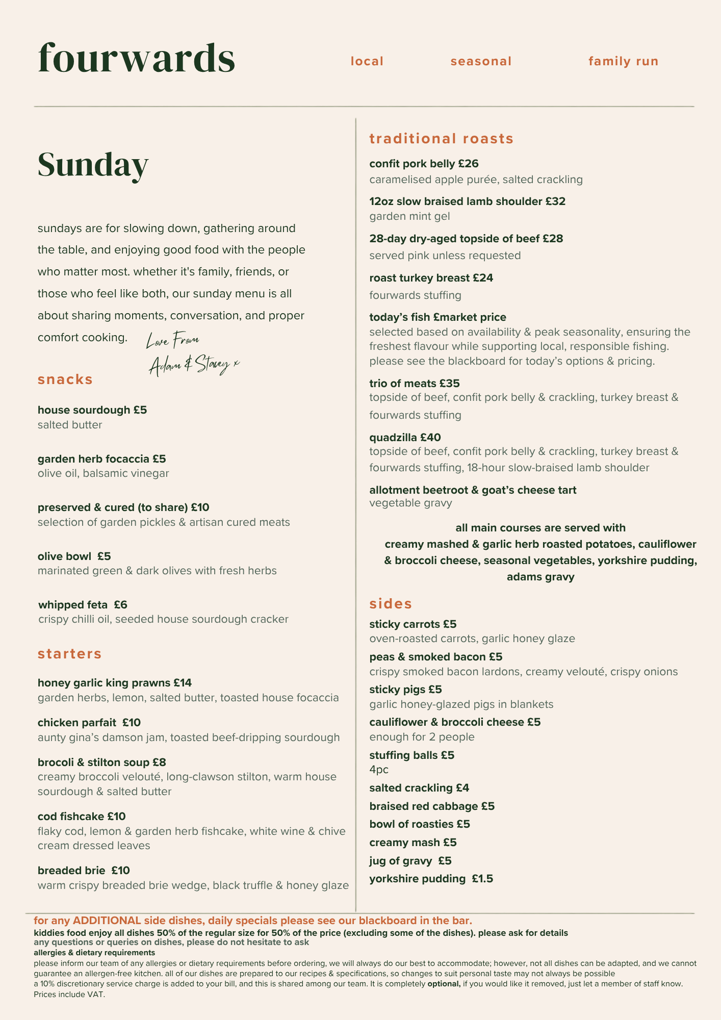 Available 12pm - 4pm every Sunday