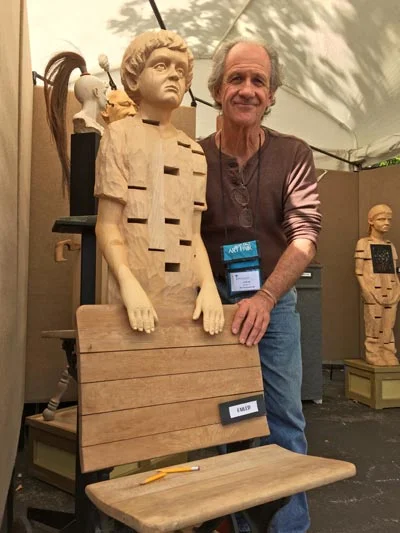 Jack Hill with his work 'Failed'