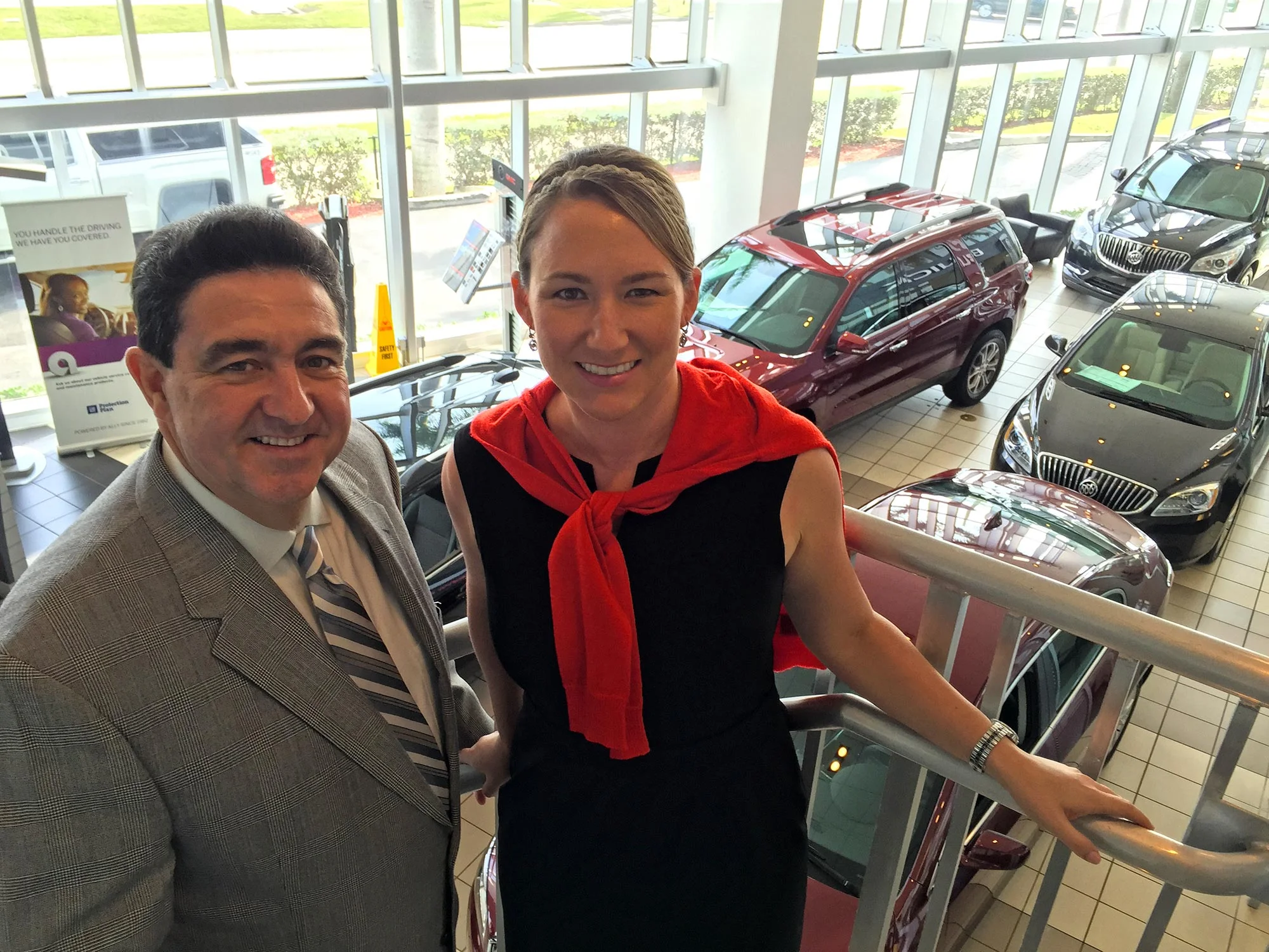Williamson showroom being used for fundraiser with GSM Benito Ledesma, Jr. and Marketing Director Jennifer Naszradi