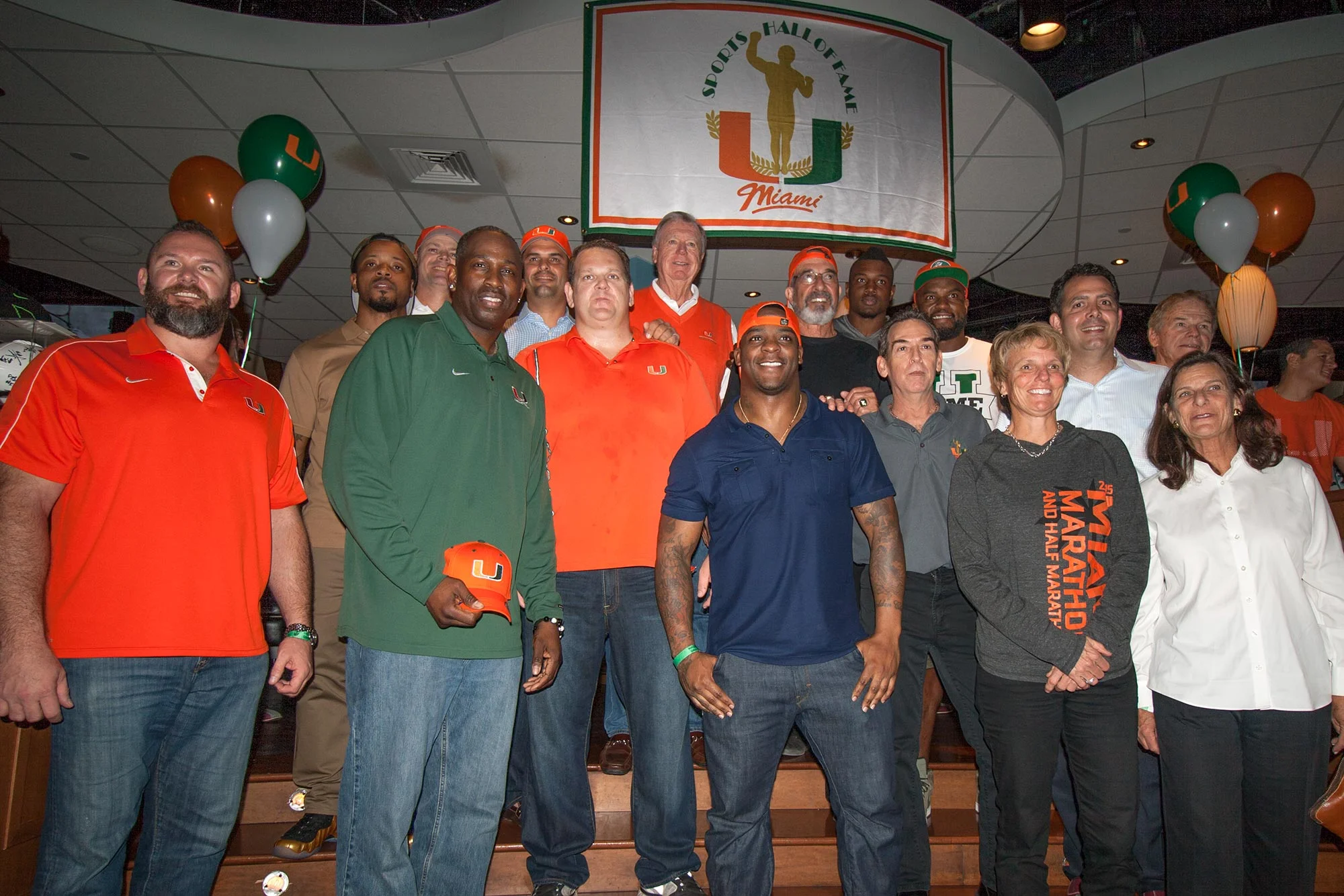 Just some of the former Canes elite alums who attended the event