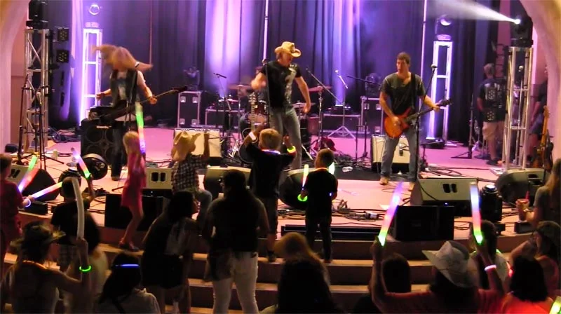 Grayson Rogers Band with screaming fans