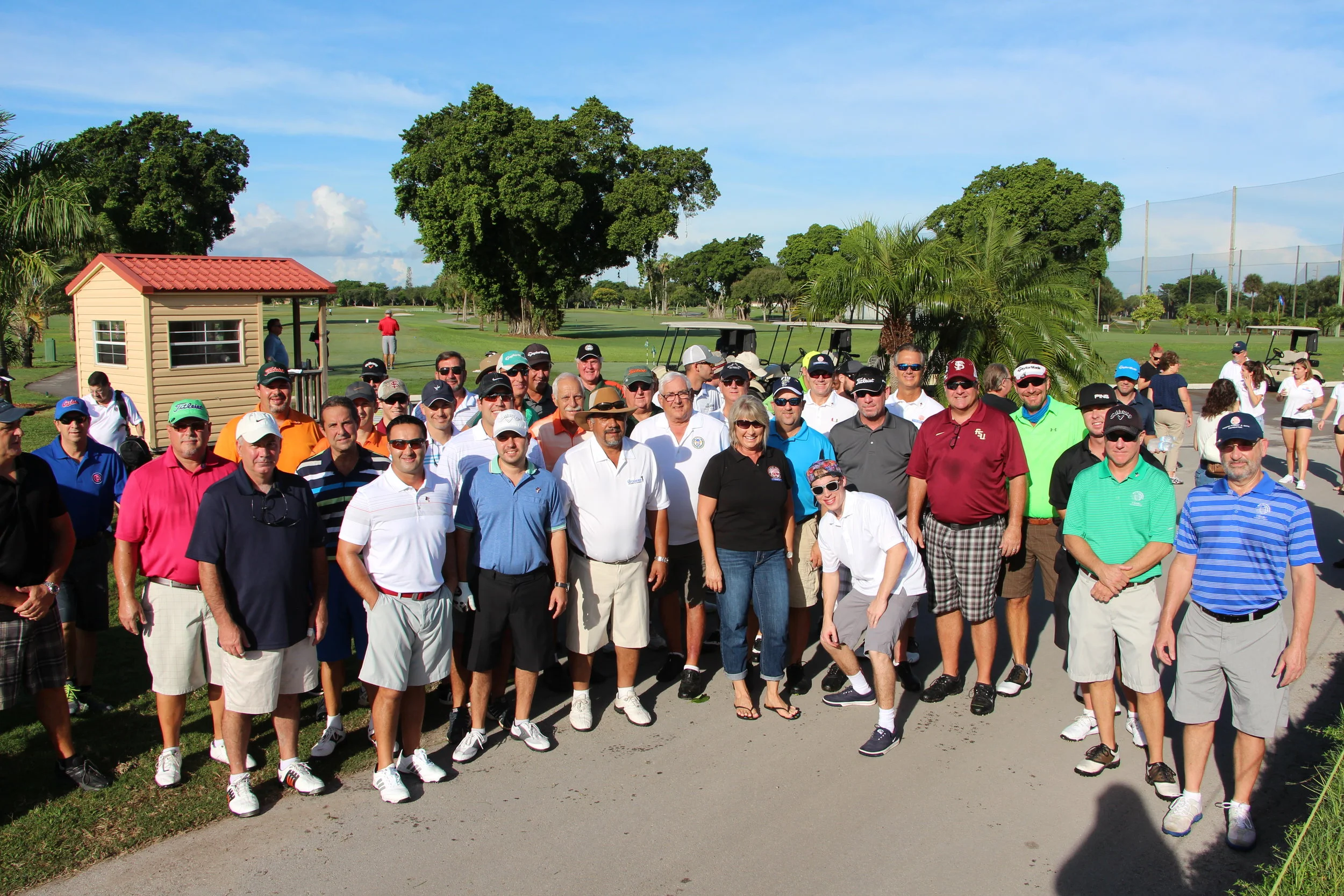 The whole gang at the 2015 “Fallen Not Forgotten” Golf Tournament