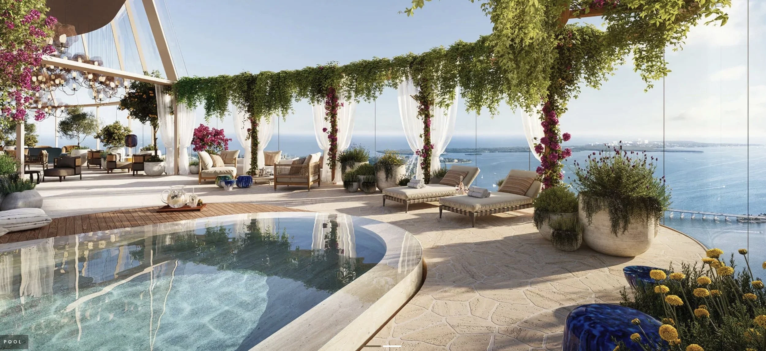 Rooftop of Residences at 1428 Brickell