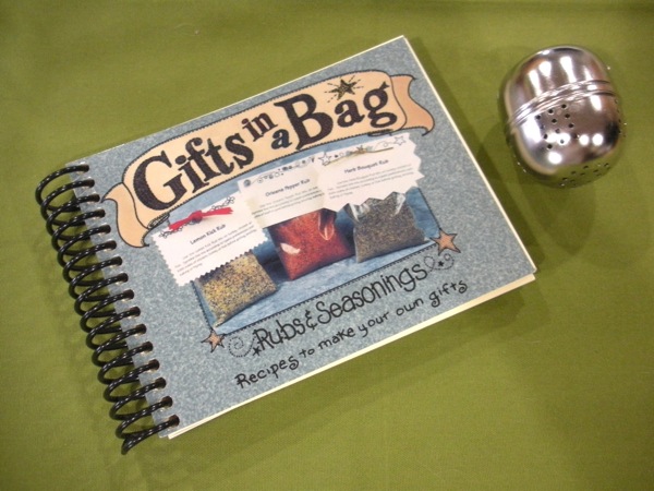 Gifts in Bag Cookbook and Tea Ball from Bluebird Gardens USA