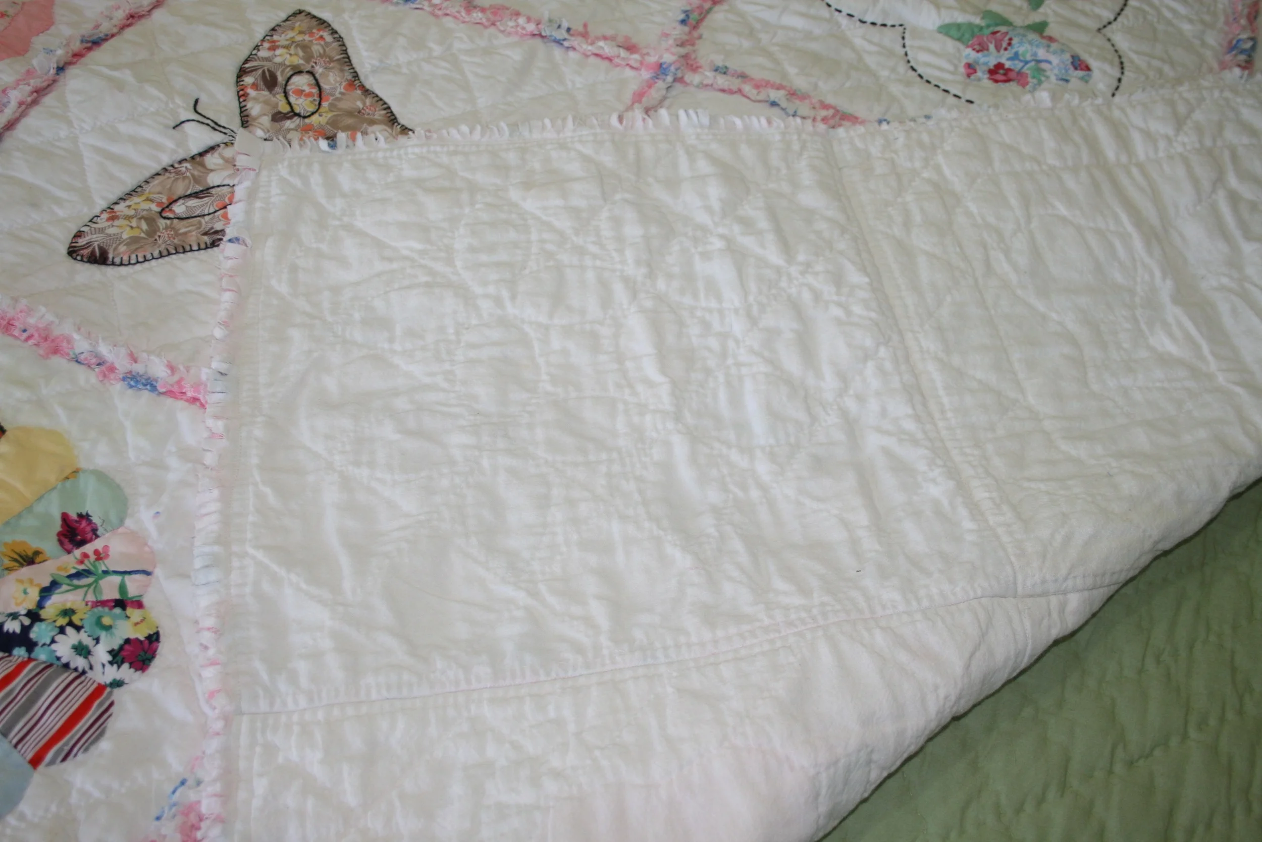 Garden Sampler Rag Lap Quilt from Bluebird Gardens USA