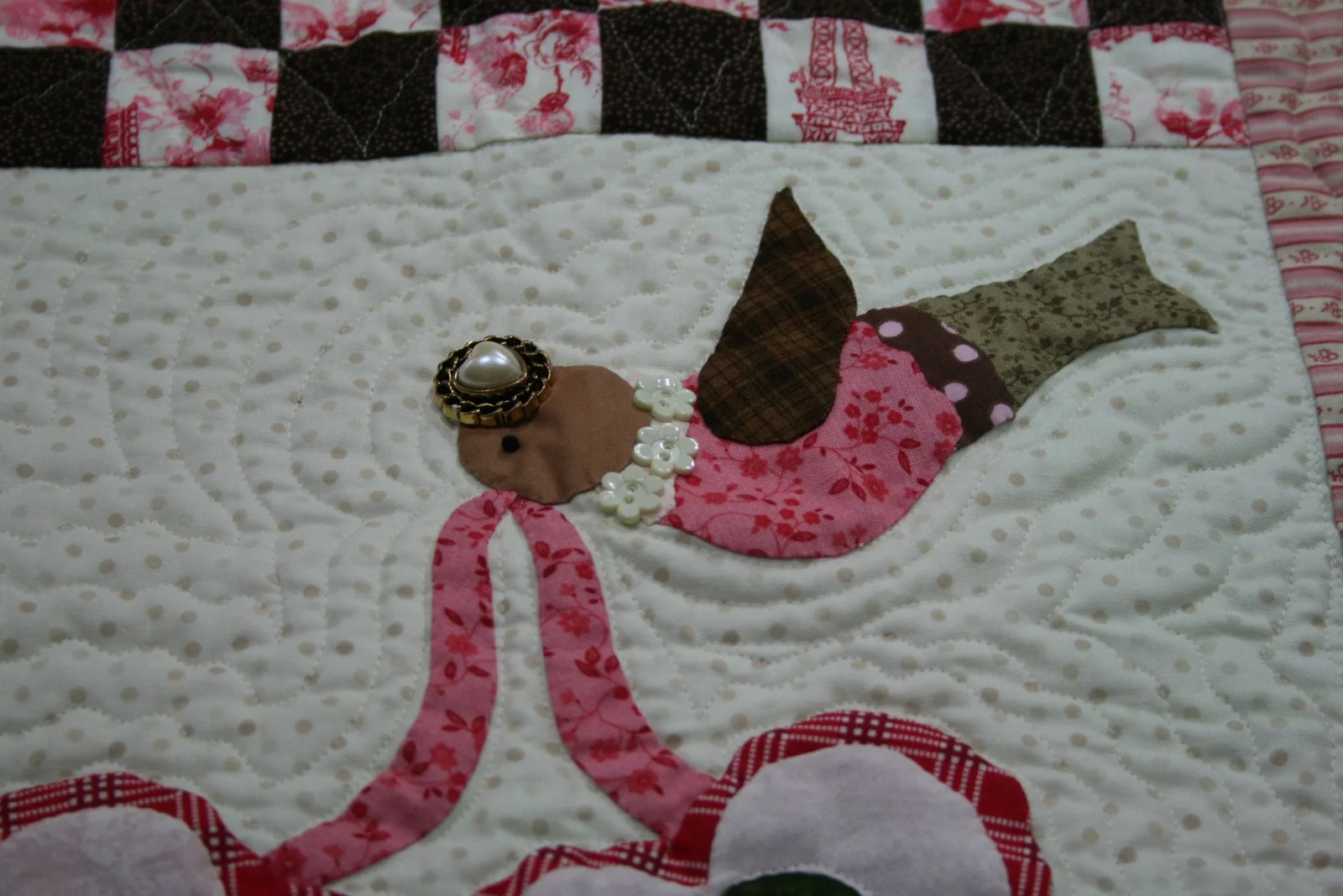 Spring Blessings Lap Quilt Wall Hanging from Bluebird Gardens USA