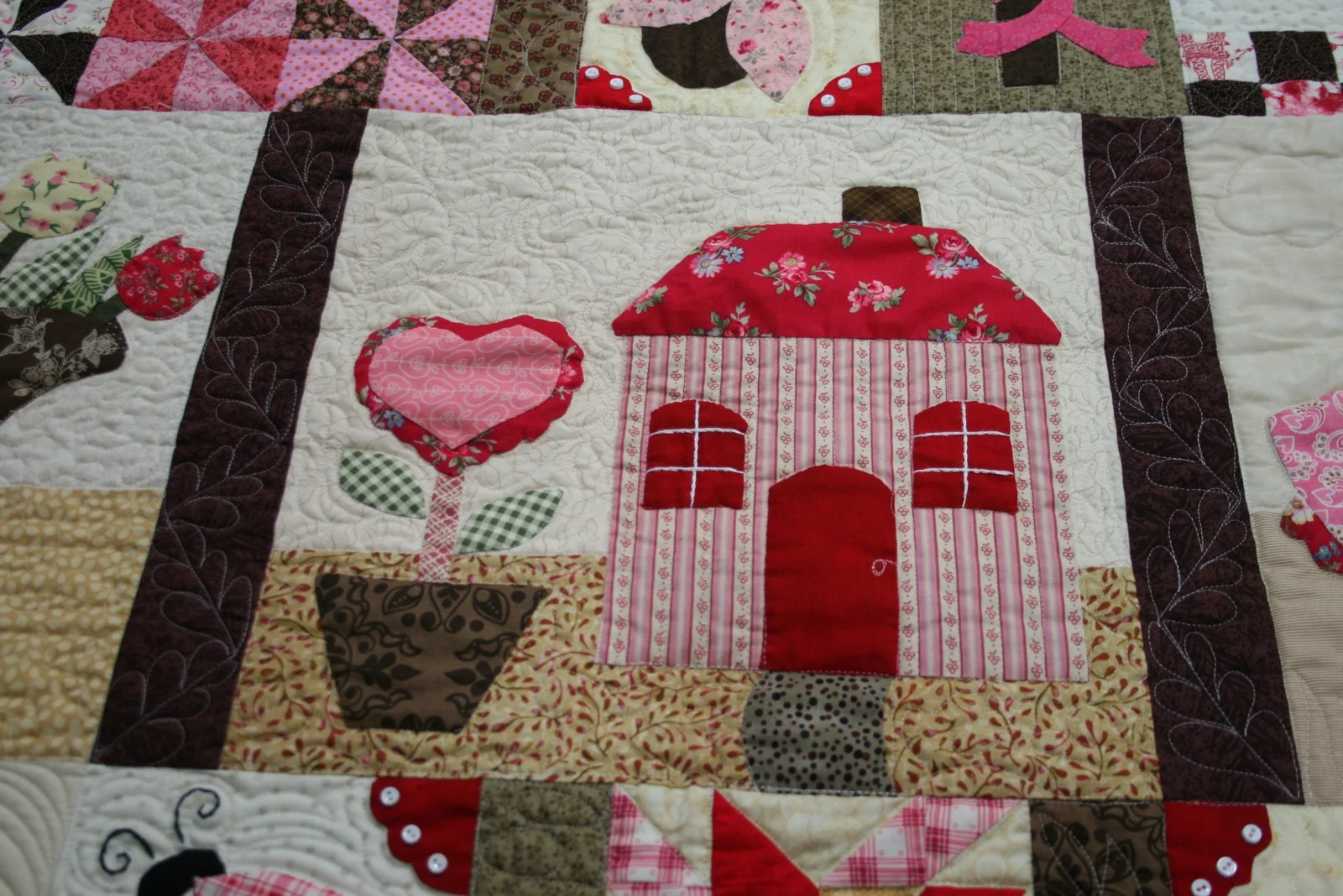 Spring Blessings Lap Quilt Wall Hanging from Bluebird Gardens USA