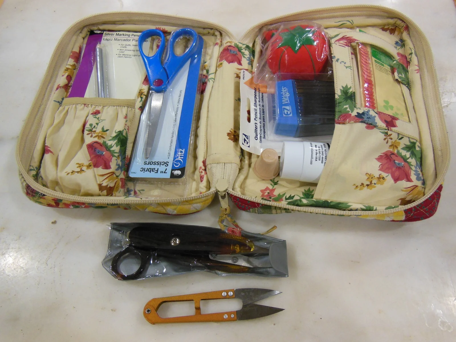 quilted sewing gift set